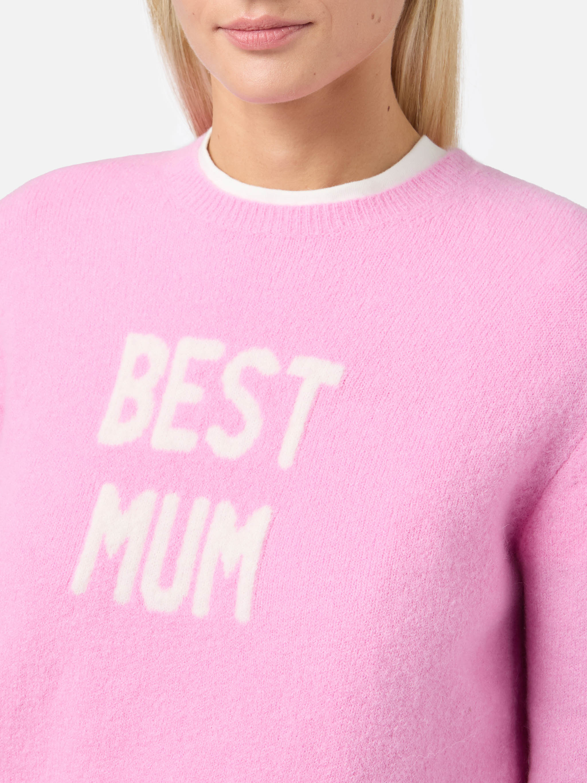 mc2-saint-barth-maglia-new-queen-best-mum-rosa-donna-lana-merino-alpaca image 2