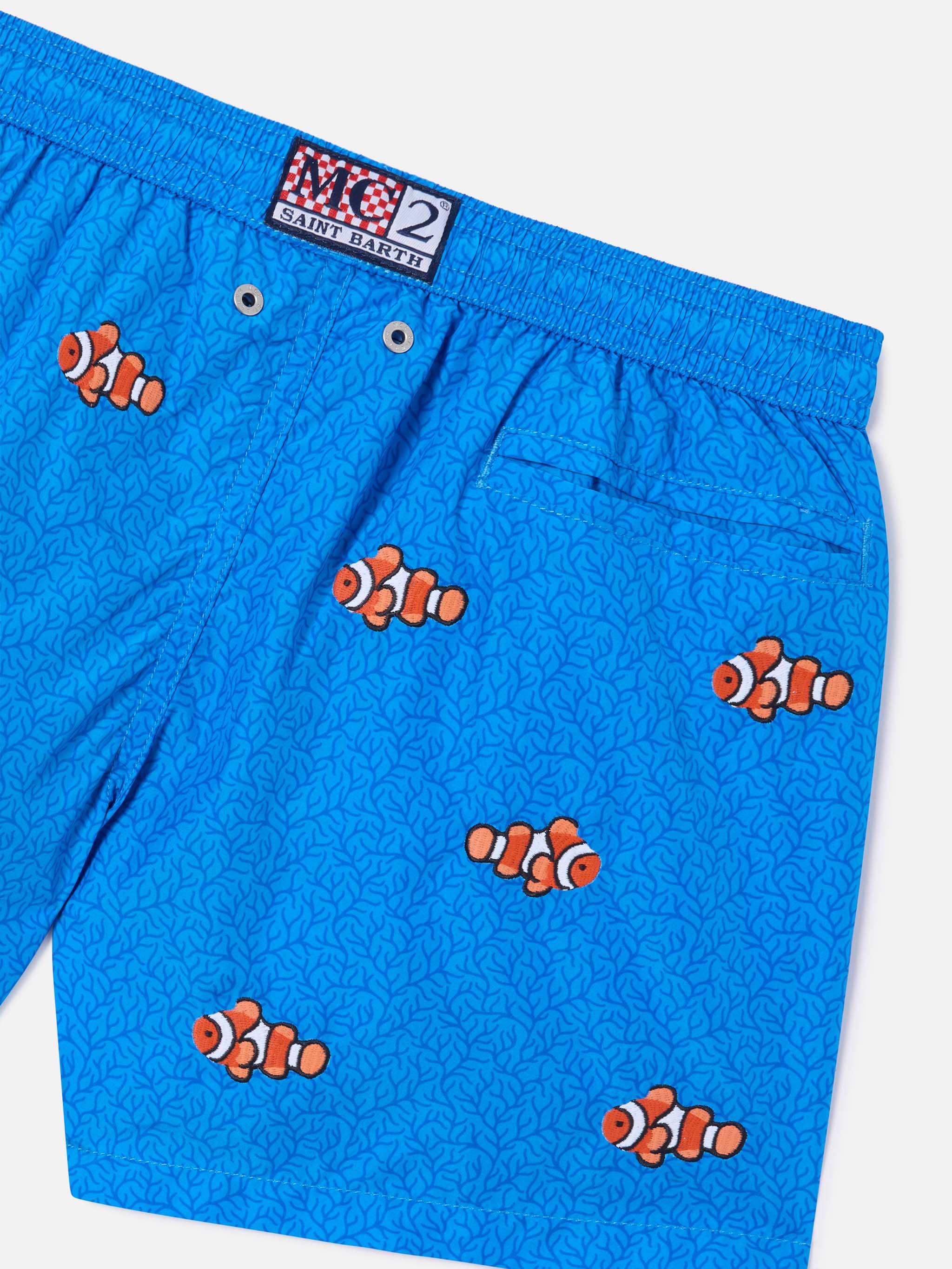 mc2-saint-barth-costume-jean-embroidery-bambino-corallo-con-ricamo-pesci image 3
