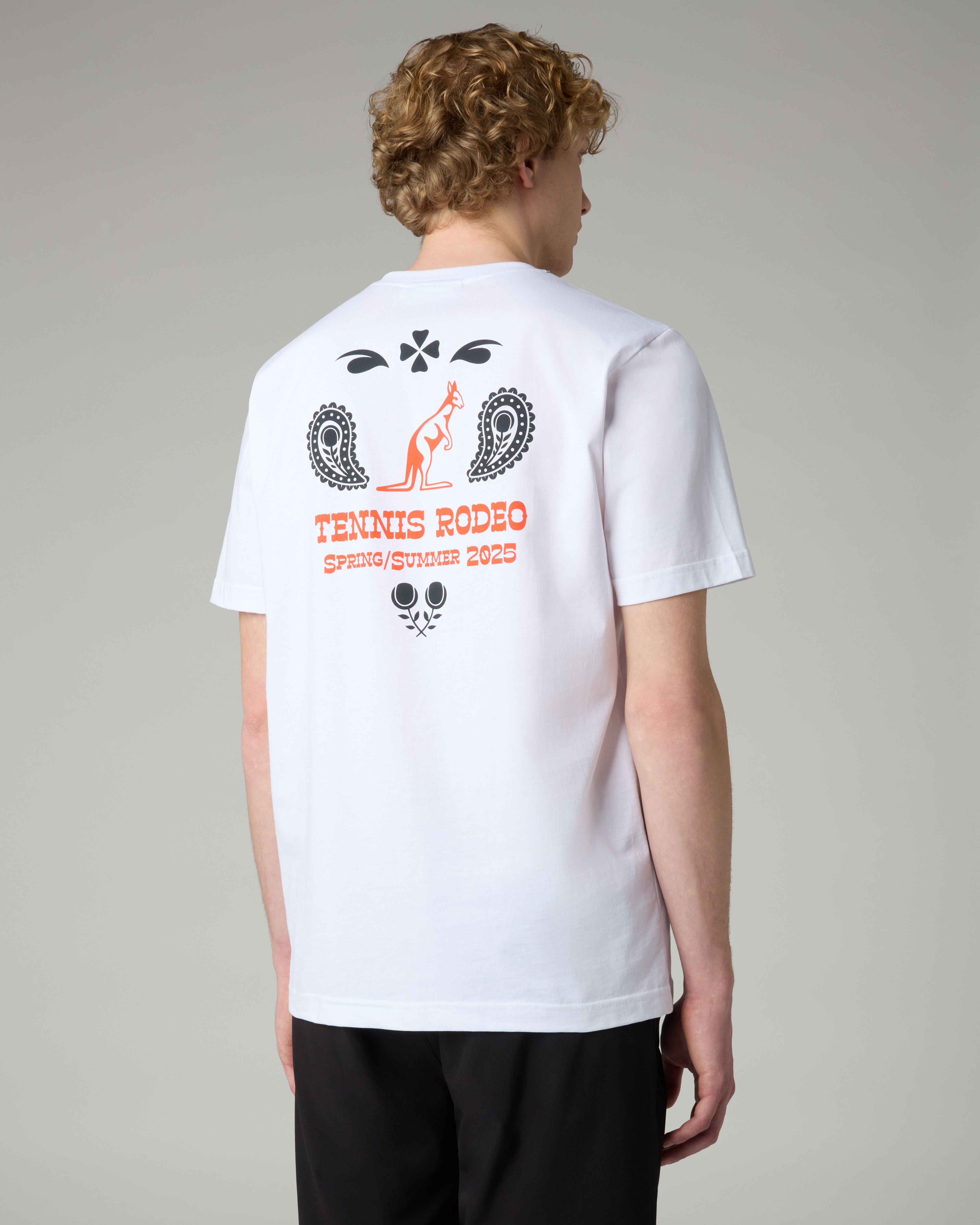 australian-gaucho-t-shirt-in-cotone-bianco-regular-fit-made-in-italy image 1