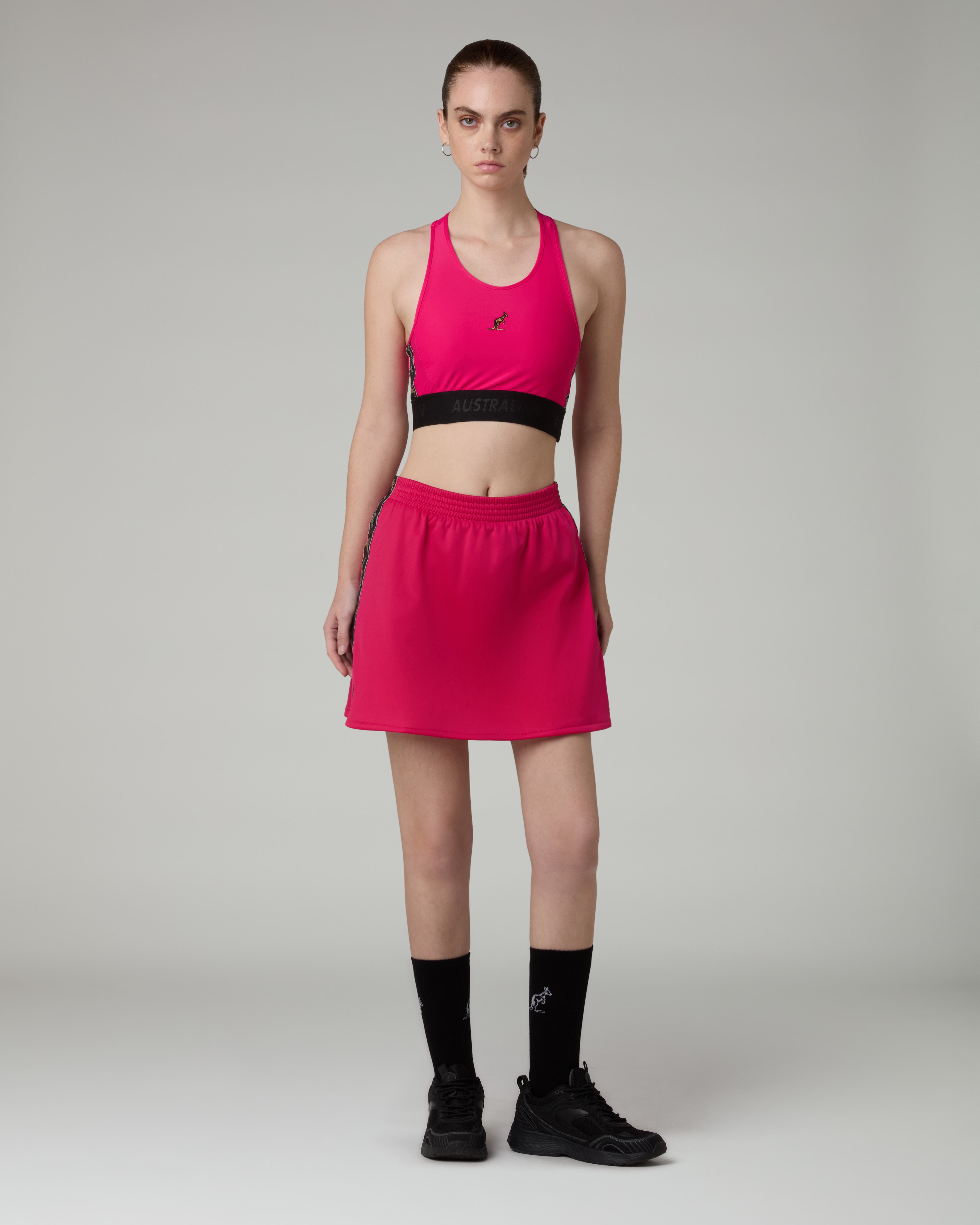 australian-black-tape-top-top-sportivo-fuxia-elasticizzato image 2