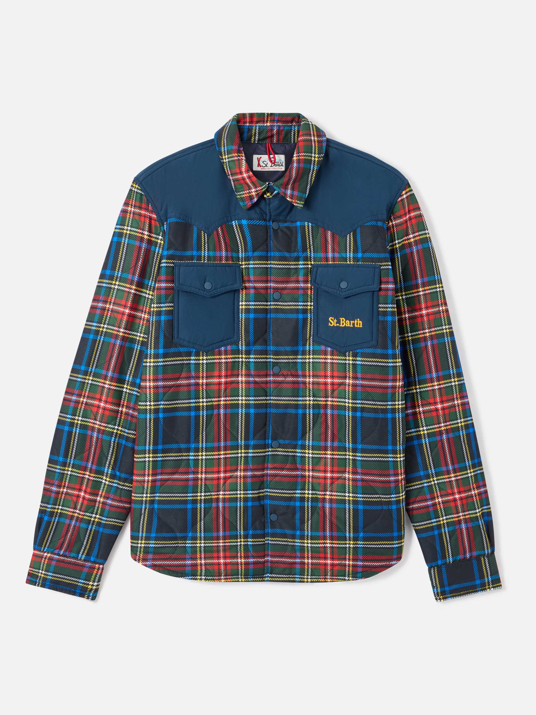mc2-saint-barth-overshirt-imbottita-chalet-fantasia-tartan image 5