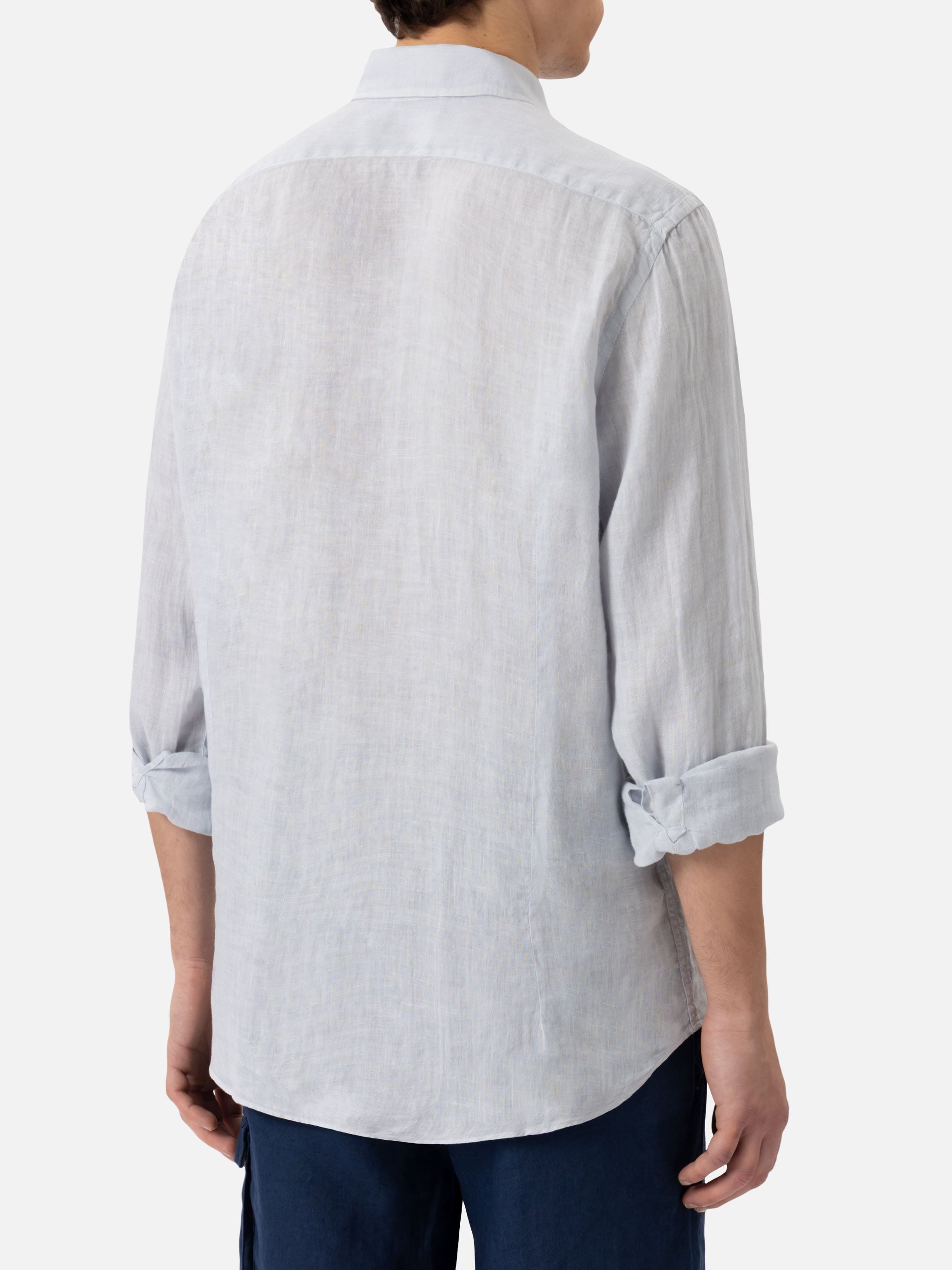 mc2-saint-barth-pamplona-camicia-uomo-in-lino-grigio-pietra image 3
