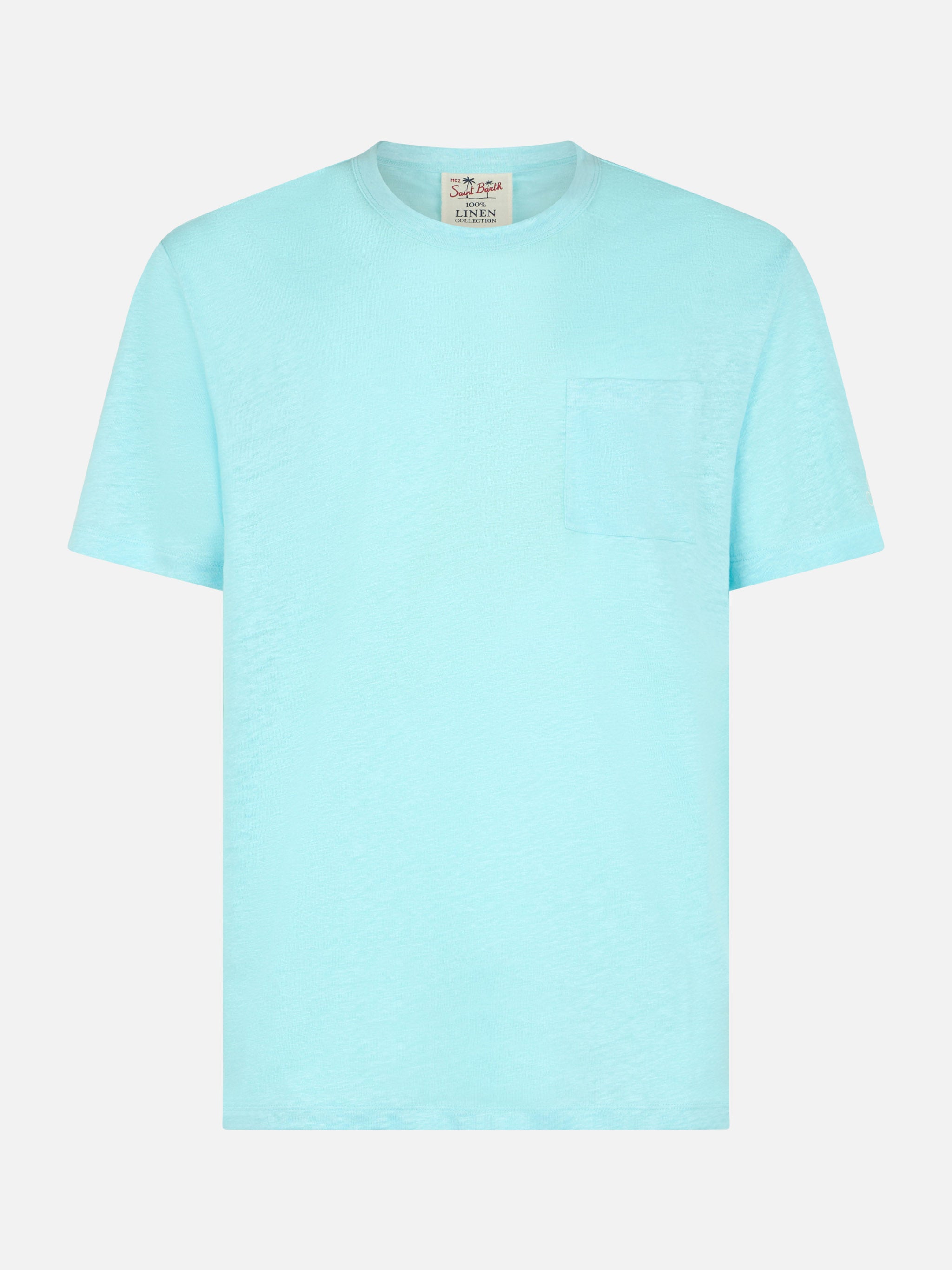 mc2-saint-barth-t-shirt-ecstasea-in-lino-jersey-verde-acqua image 1