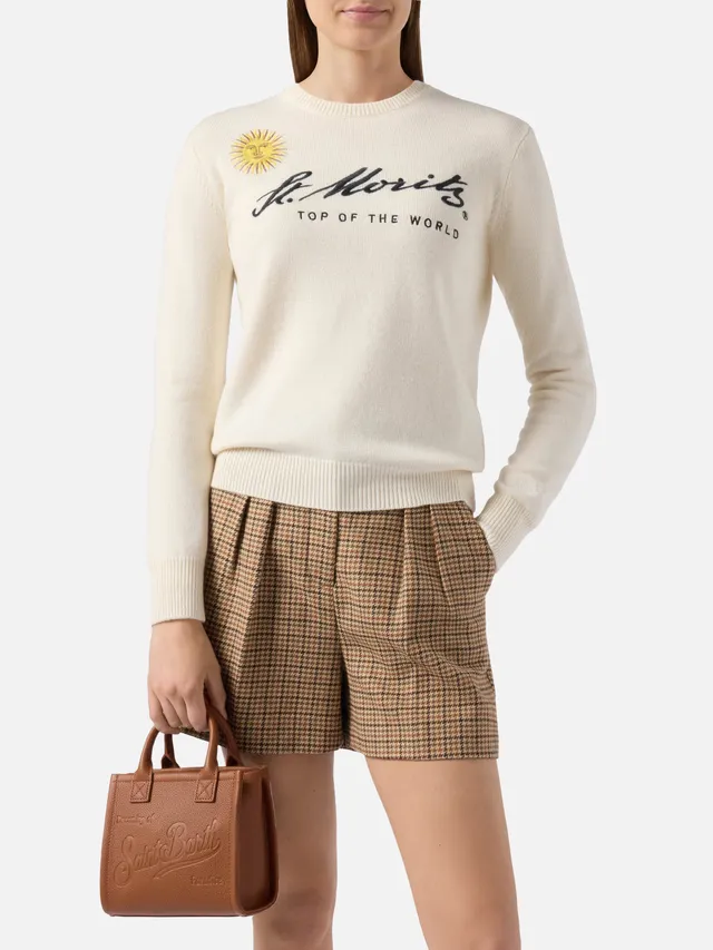 mc2-saint-barth-maglione-new-queen-bianco-in-misto-cashmere-ricamo-st-moritz image 1