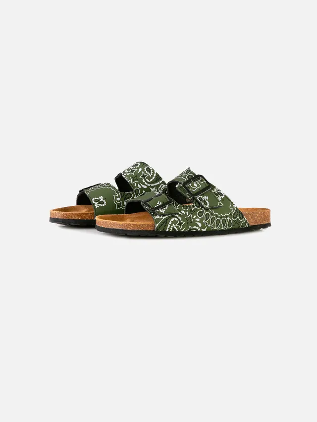 mc2-saint-barth-sandali-verde-stampa-bandana-doppia-fascia image 1
