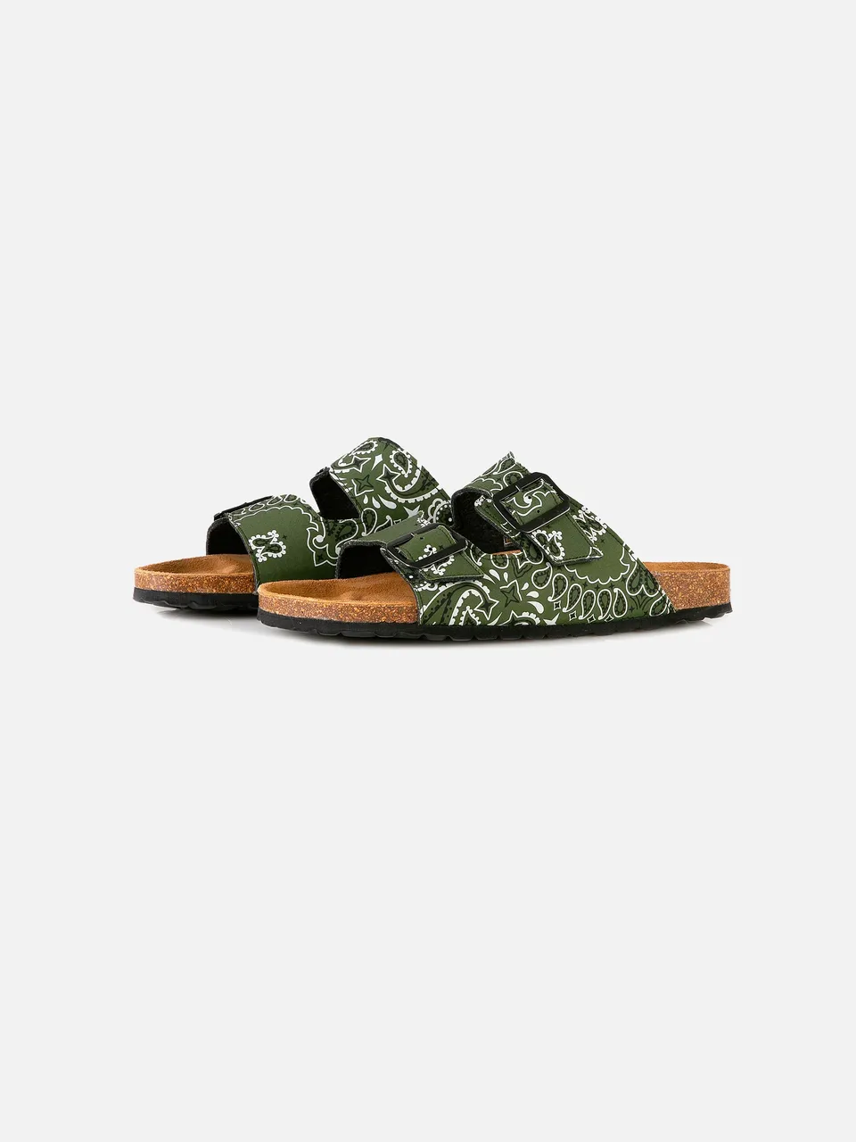 mc2-saint-barth-sandali-verde-stampa-bandana-doppia-fascia image 1