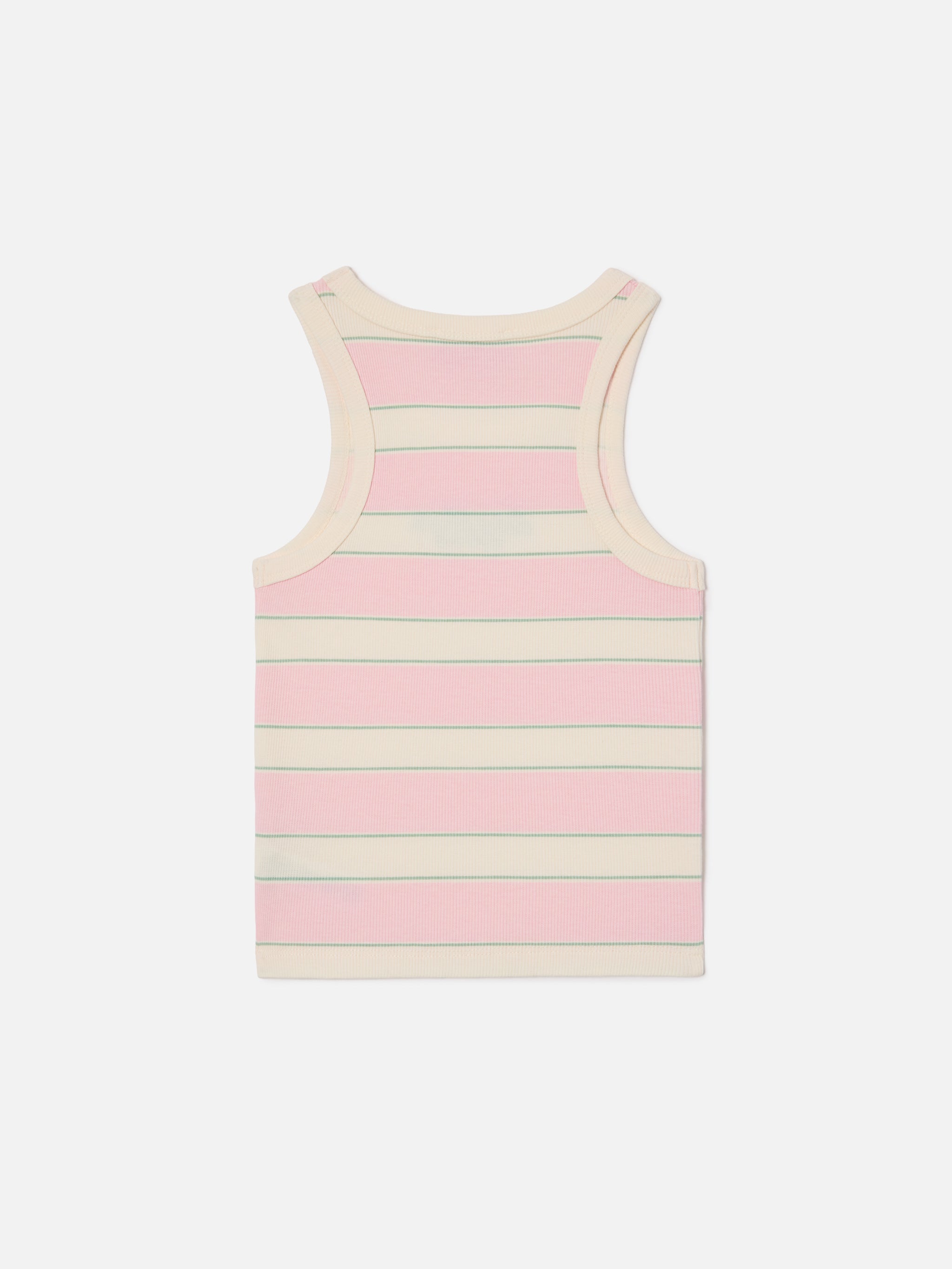 top-mc2-saint-barth-blue-jr-per-bambina-a-righe-rosa-bianche-e-verdi-con-logo-ri image 2