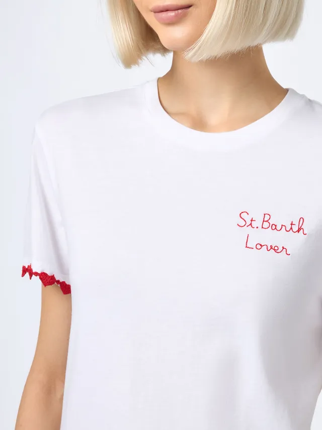 mc2-saint-barth-emilie-t-shirt-cotone-bianca-ricamo-st-barth-lover image 1