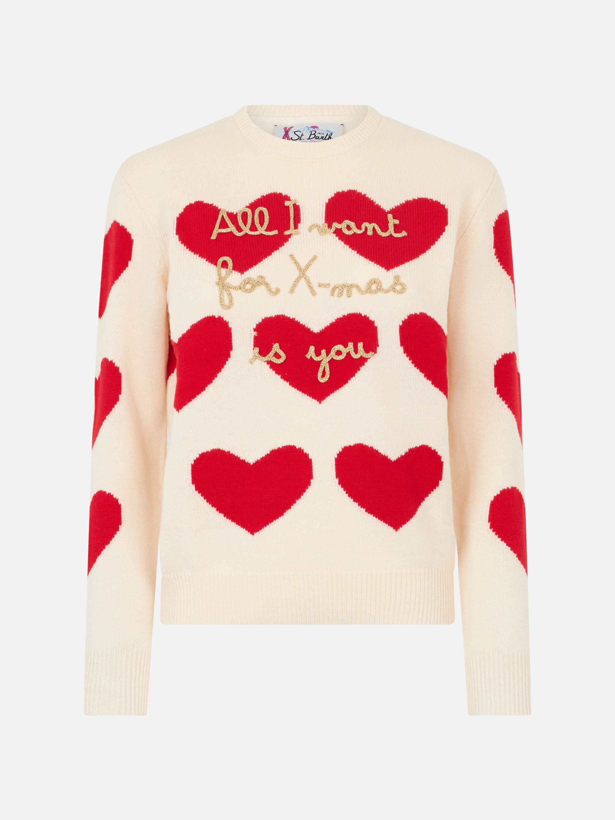 mc2-saint-barth-maglia-new-queen-que0014-jacquard-cuori-ricamo-xmas-bianca image 4
