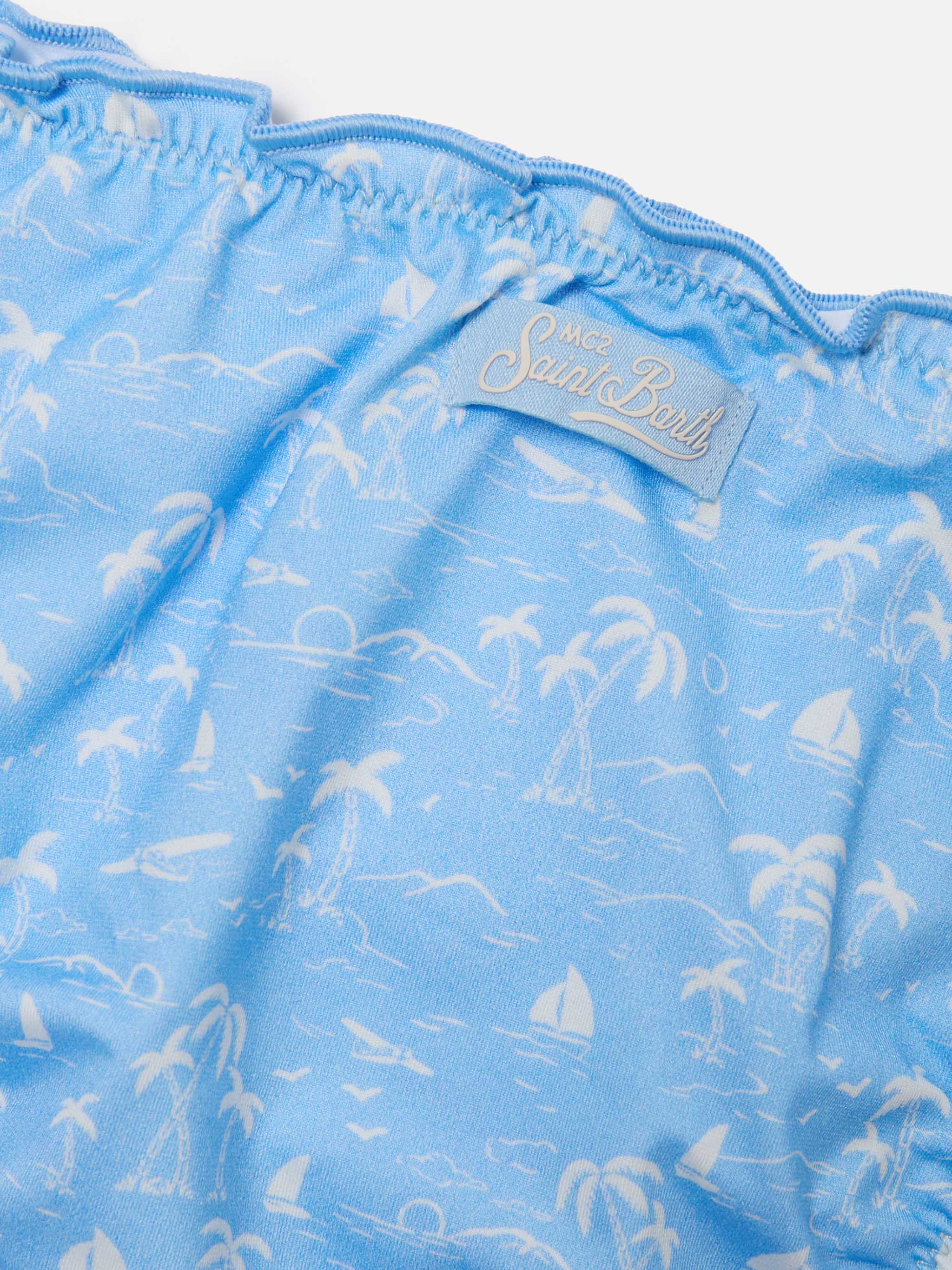 mc2-saint-barth-emy-bikini-bambina-azzurro-con-stampa-tropicale image 3