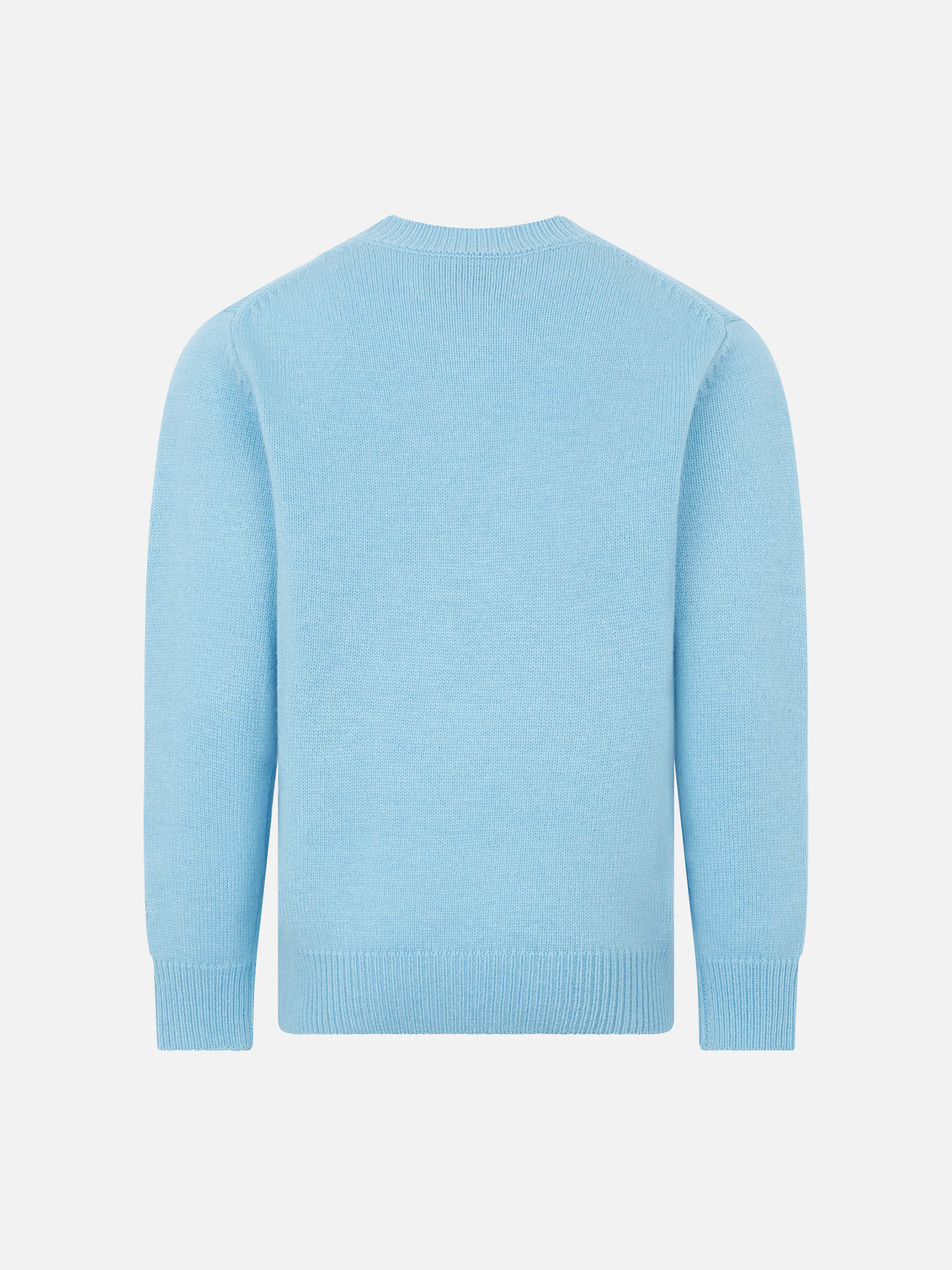 mc2-saint-barth-maglione-bambina-azzurro-girocollo-stampa-ciliegie-strass image 3