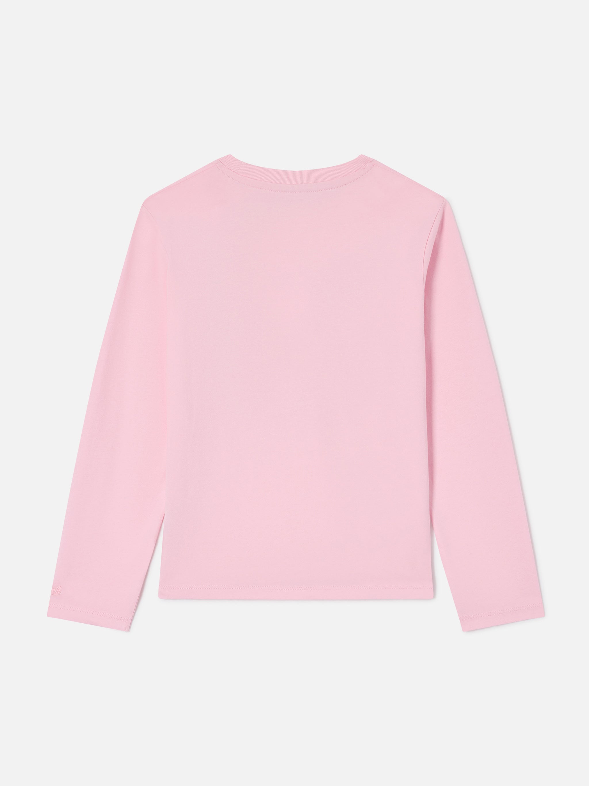 mc2-saint-barth-t-shirt-penny-bambina-t-shirt-rosa-manica-lunga-cotone-hello-kit image 3