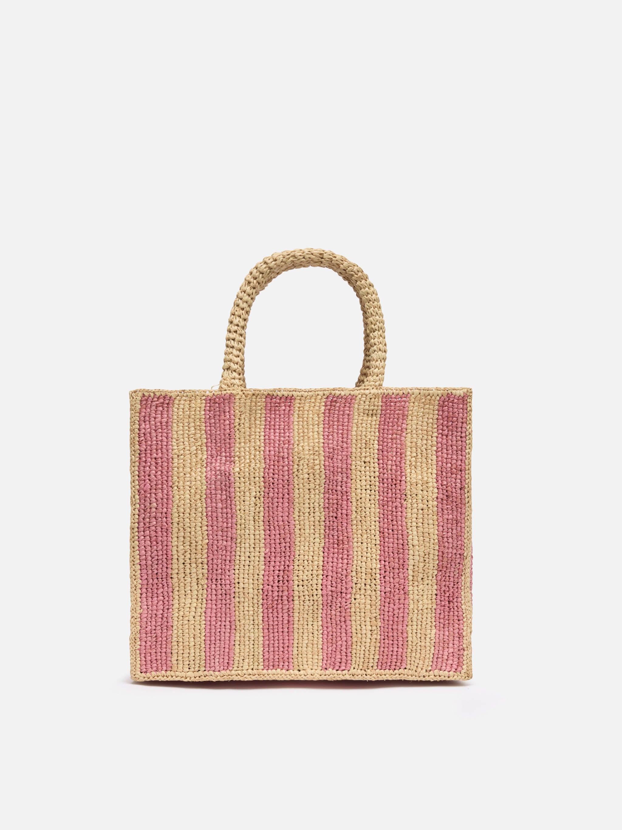 mc2-saint-barth-borsa-colette-in-rafia-rosa-a-righe-con-logo-ricamato image 4