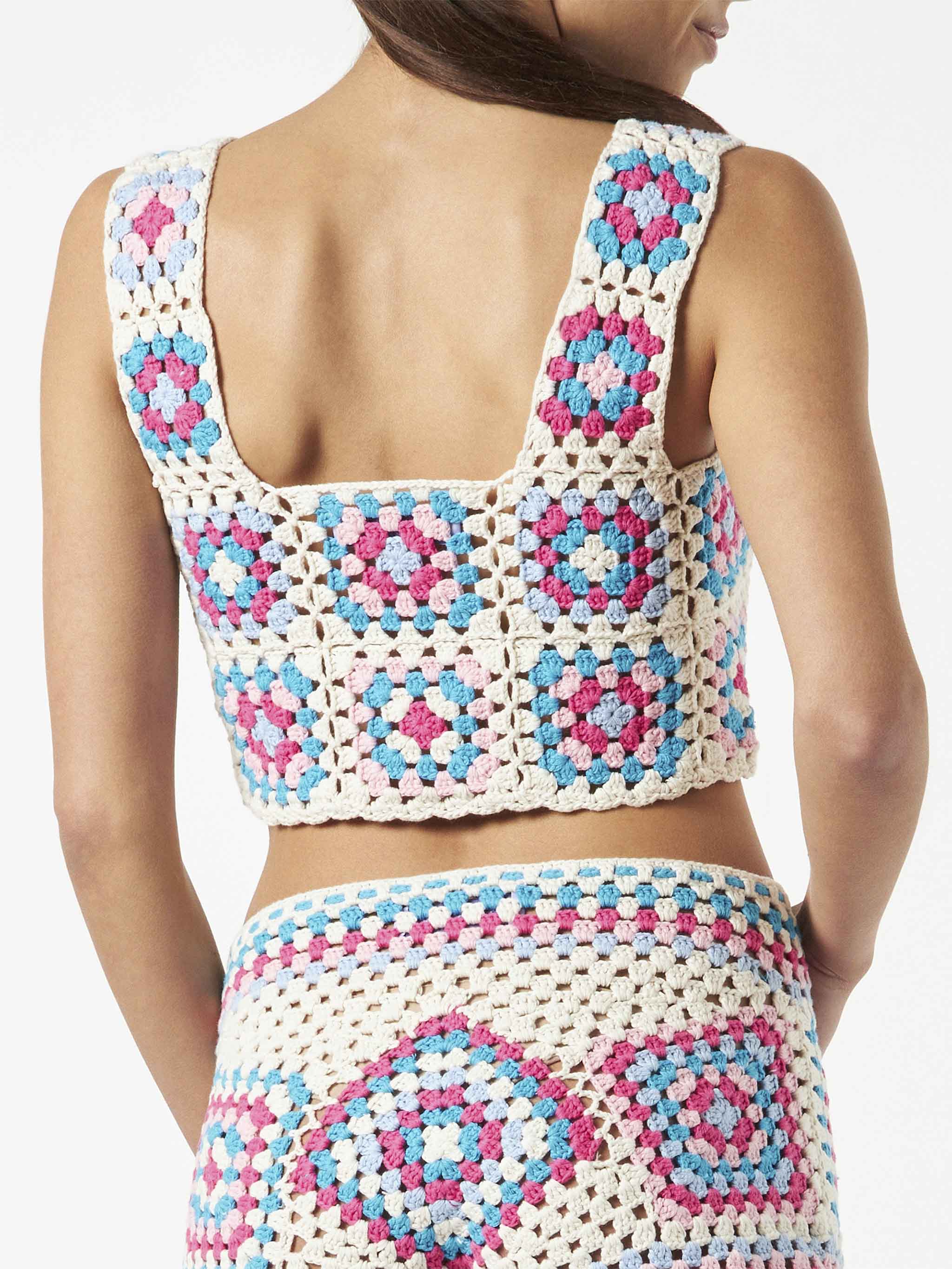 mc2-saint-barth-halima-top-crochet-multicolore-bianco image 4