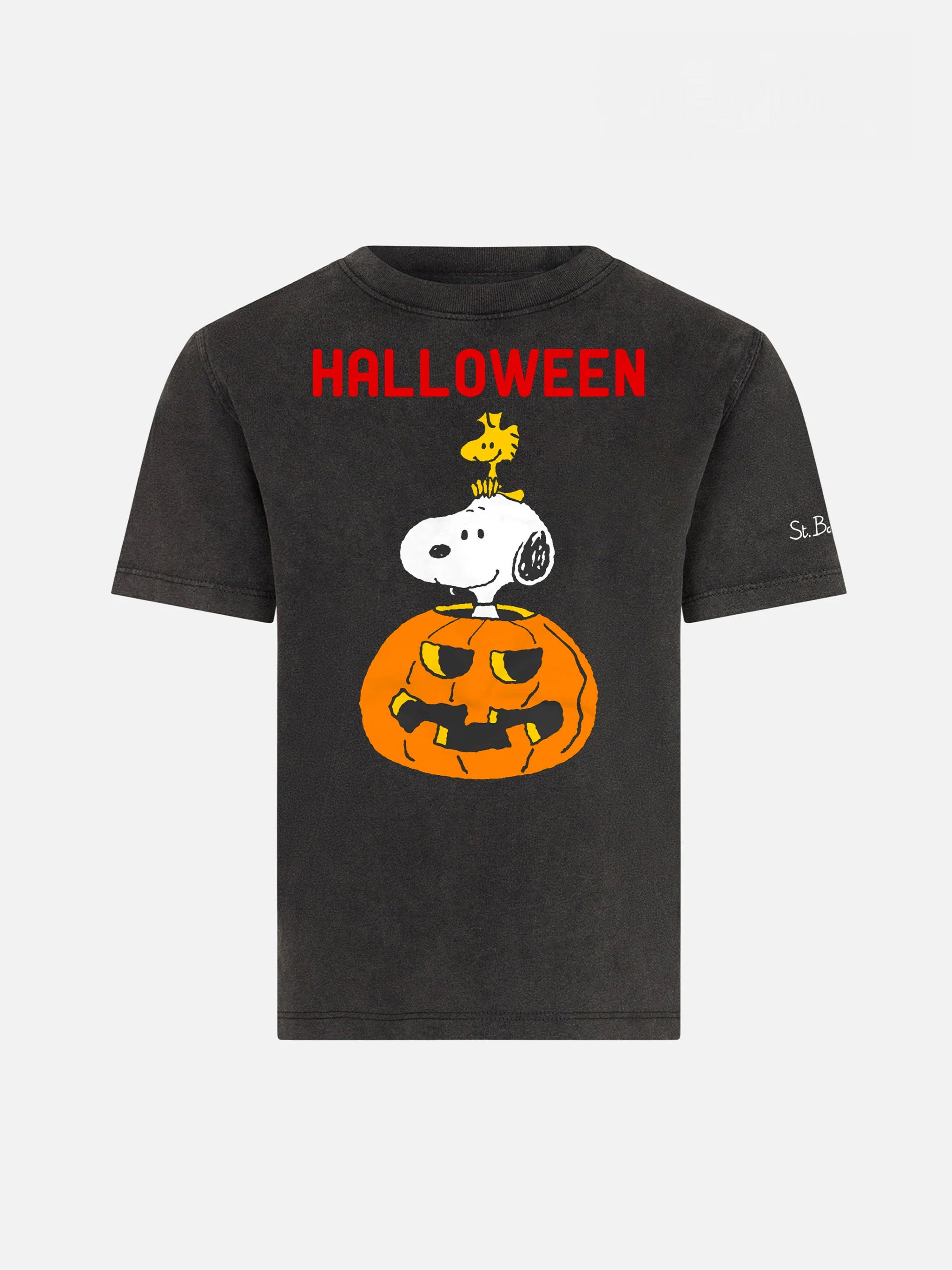 t-shirt-bambino-mc2-saint-barth-halloween-snoopy-peanuts-edizione-speciale-nera image 1
