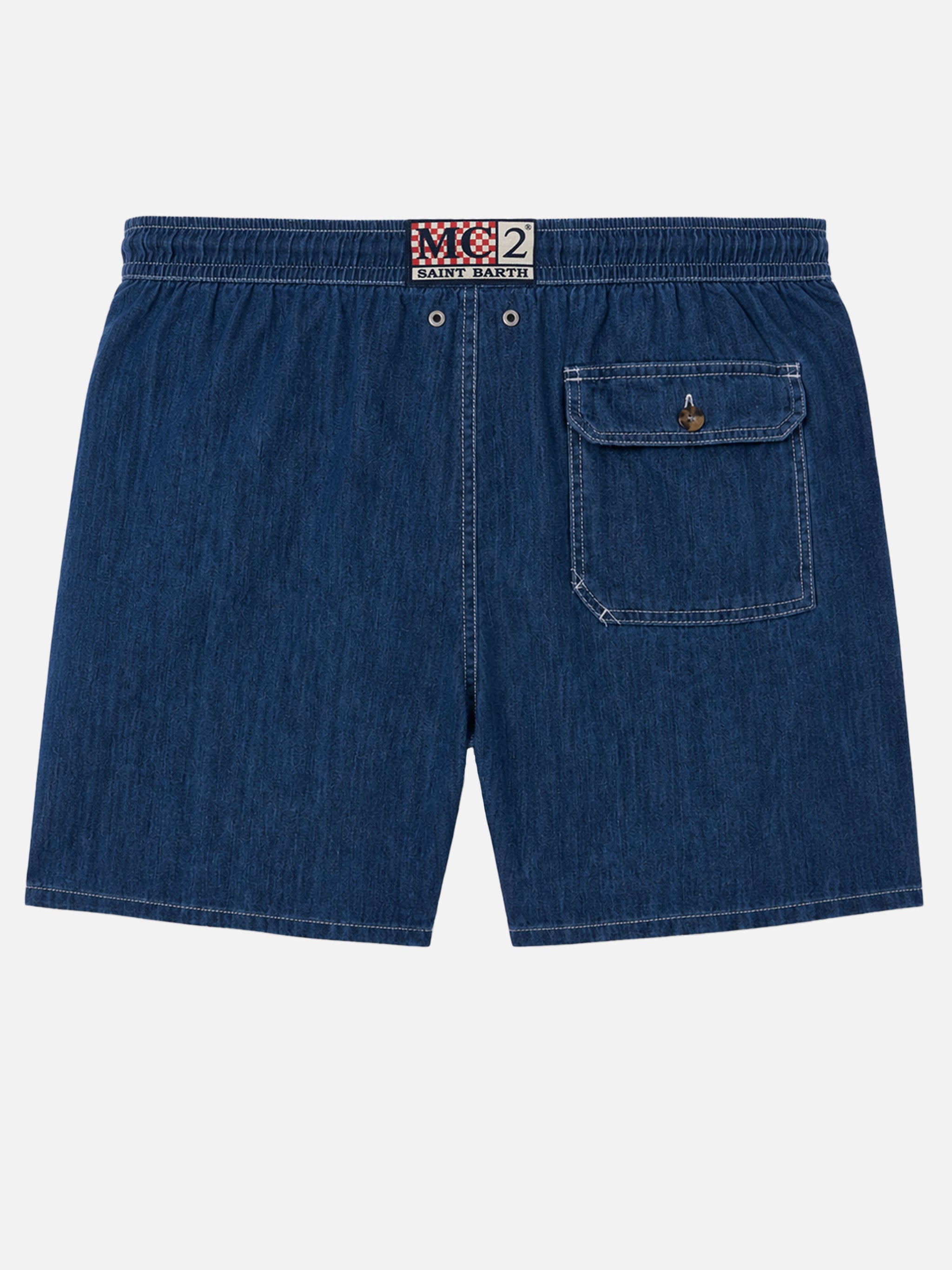 costume-da-bagno-mc2-saint-barth-gustavia-in-lino-blu-denim-tinta-unita image 2