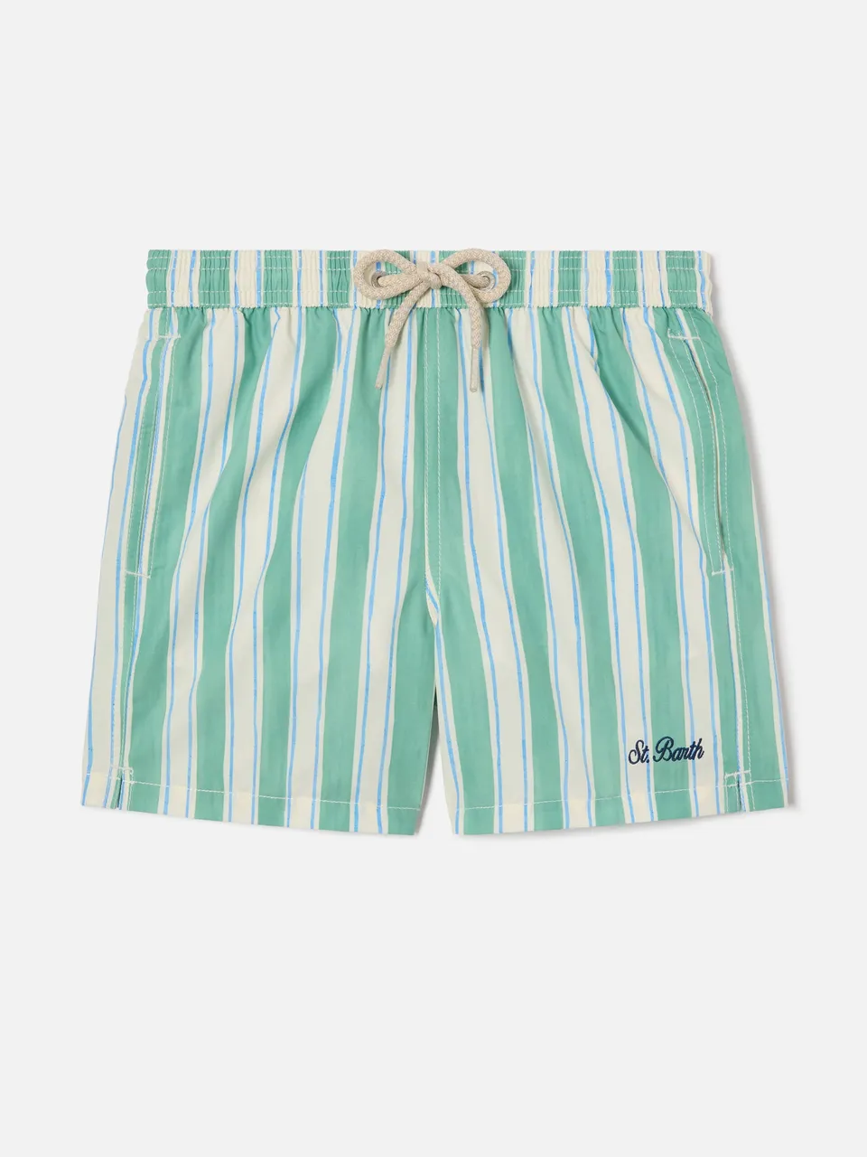 mc2-saint-barth-costume-syros-jr-bambino-a-righe-bianco-verde-azzurro image 1