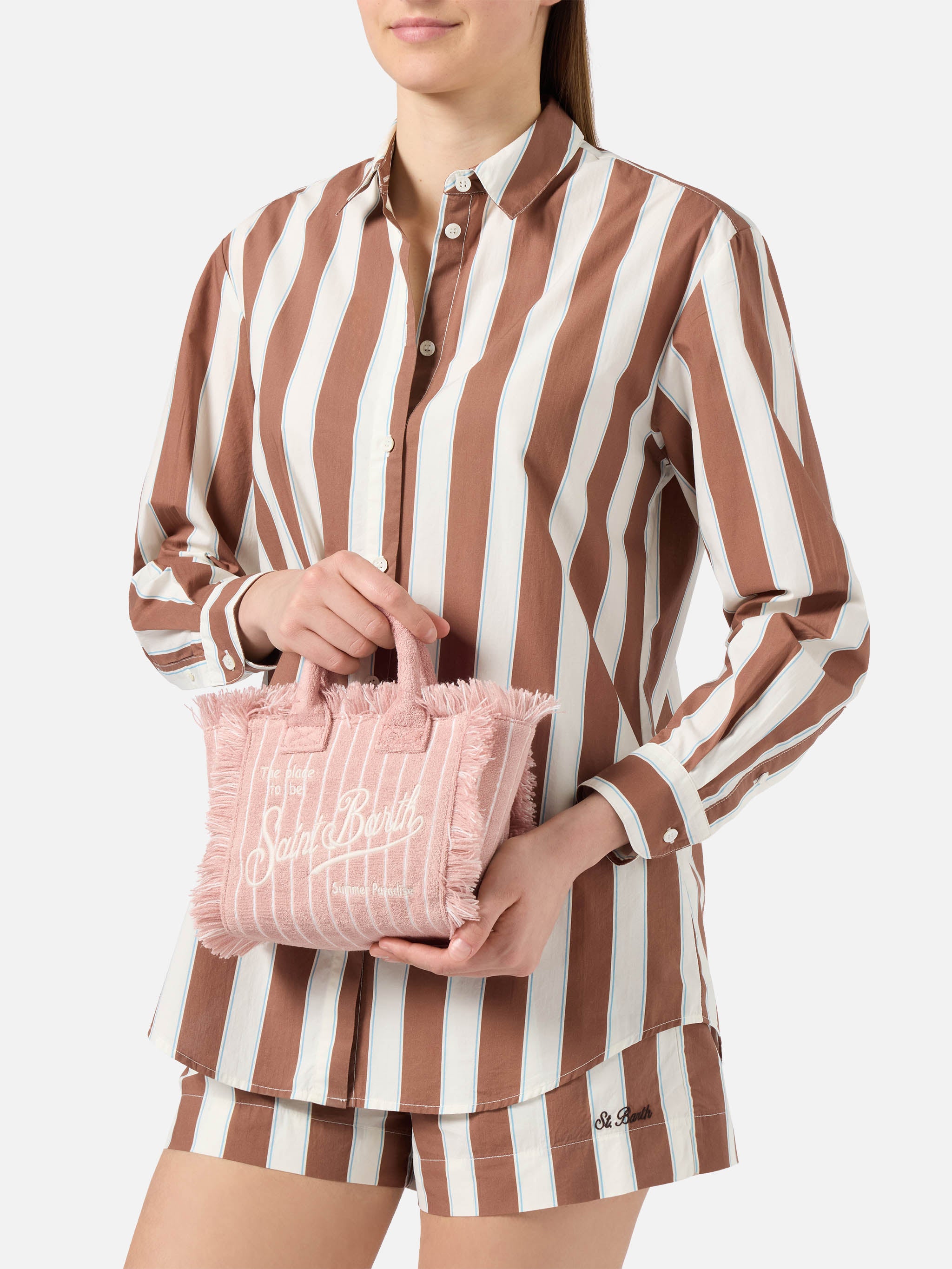 mc2-saint-barth-vanity-mini-borsa-donna-spugna-righe-rosa image 2