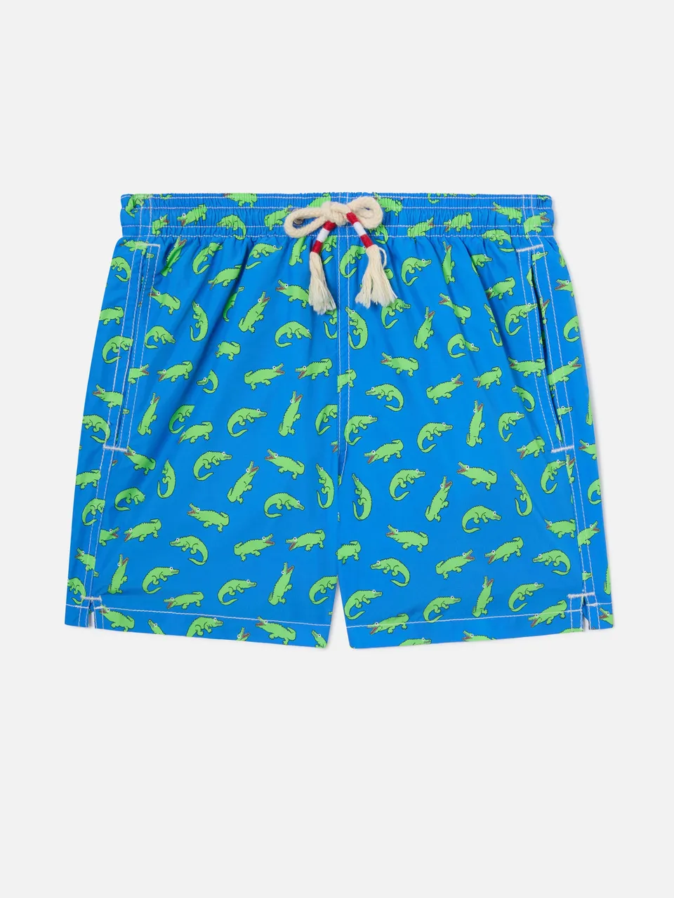 costume-da-bambino-mc2-saint-barth-bluette-con-stampa-alligatore-verde image 1