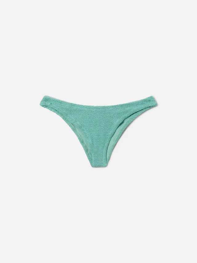 mc2-saint-barth-elise-slip-bikini-classico-donna-verde-salvia-in-crinkle image 1