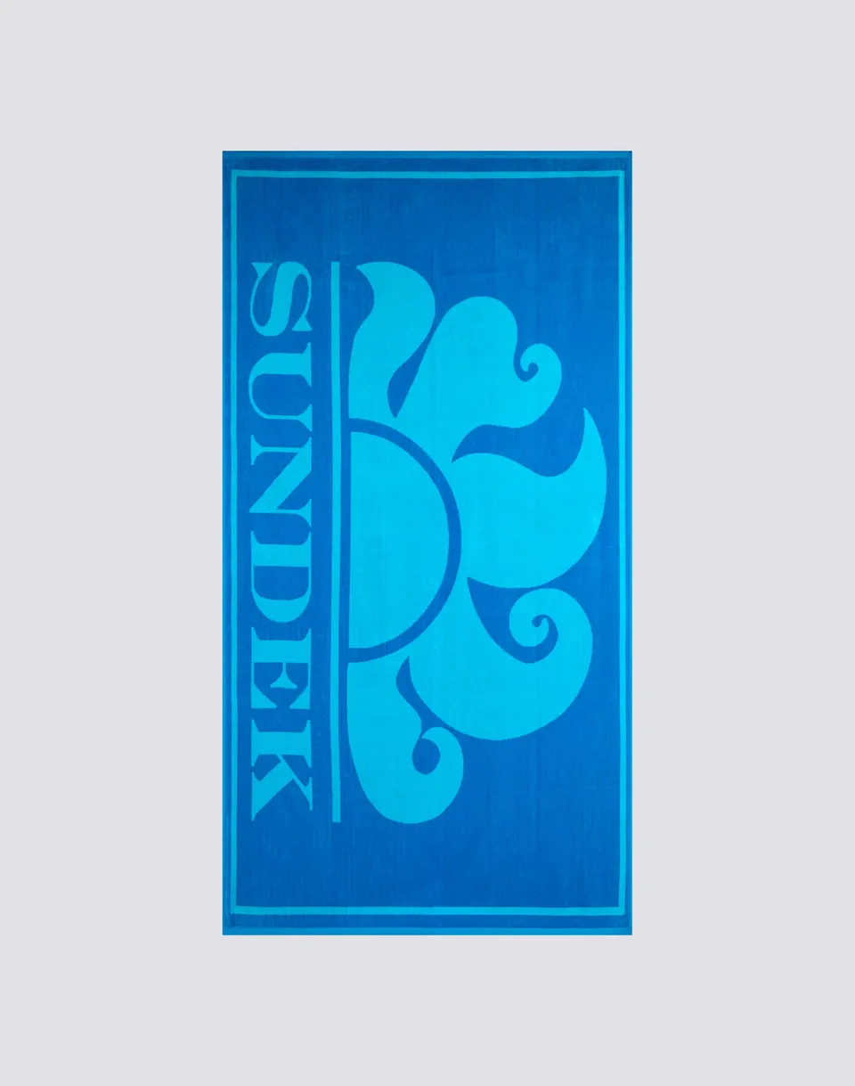 sundek-telo-jacquard-in-spugna-con-maxi-logo-100x180-cm image 1