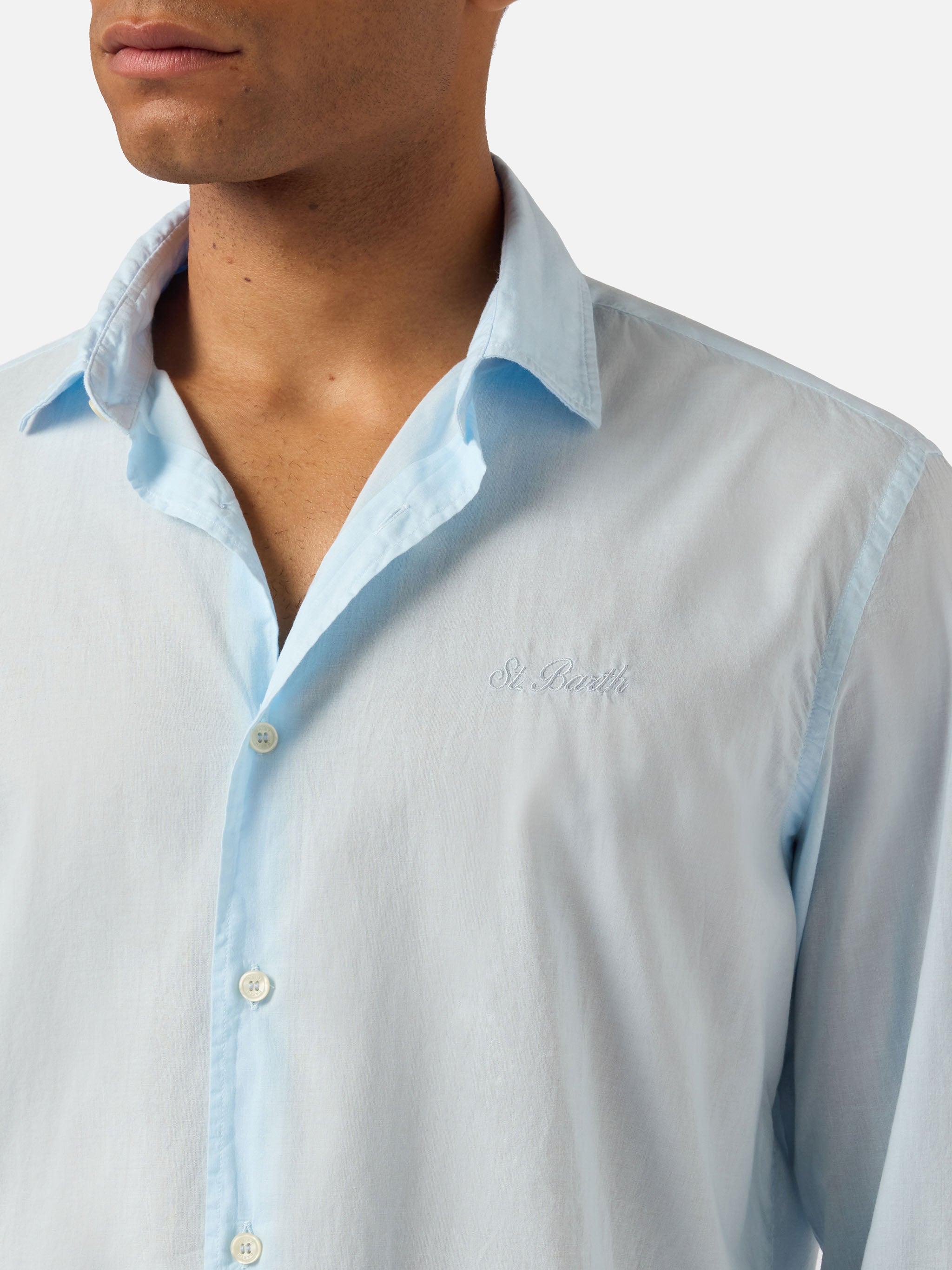 mc2-saint-barth-camicia-chemise-ice-in-puro-voile-di-cotone-azzurro image 2