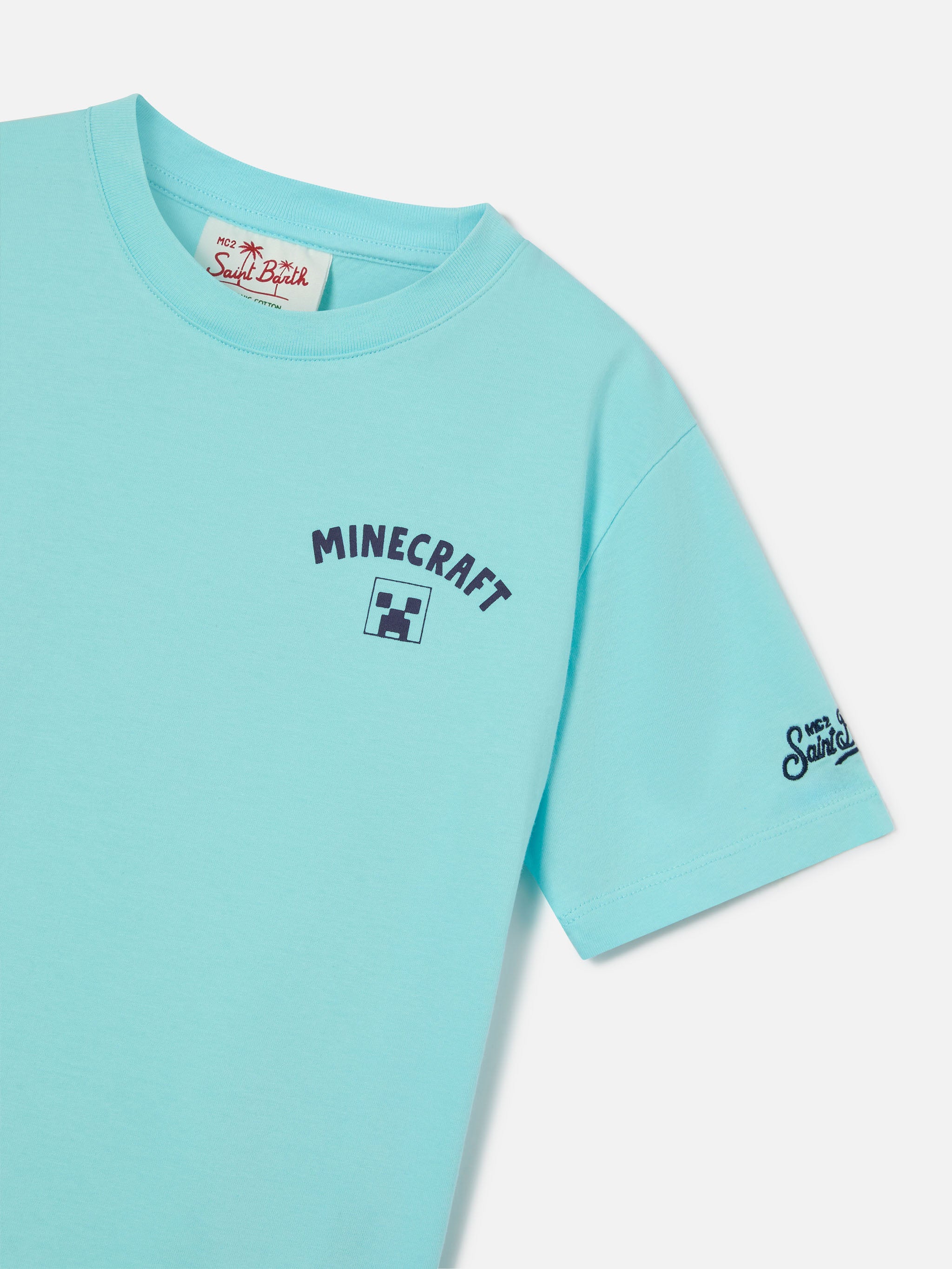 mc2-saint-barth-t-shirt-portland-jr-bambino-con-stampa-minecraft-special-edition image 2
