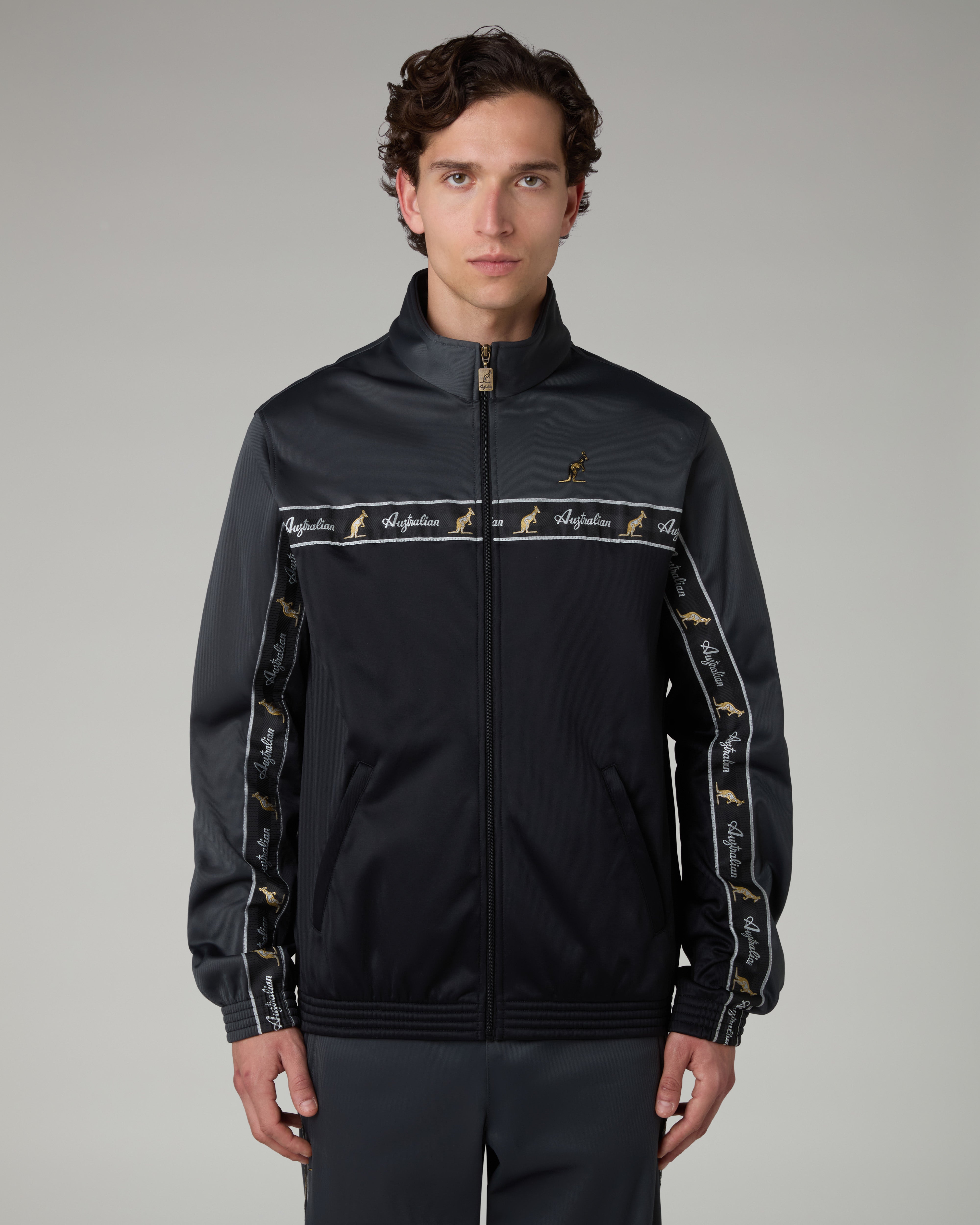 australian-duo-track-jacket-giacca-acetato-grigio-titanio image 2