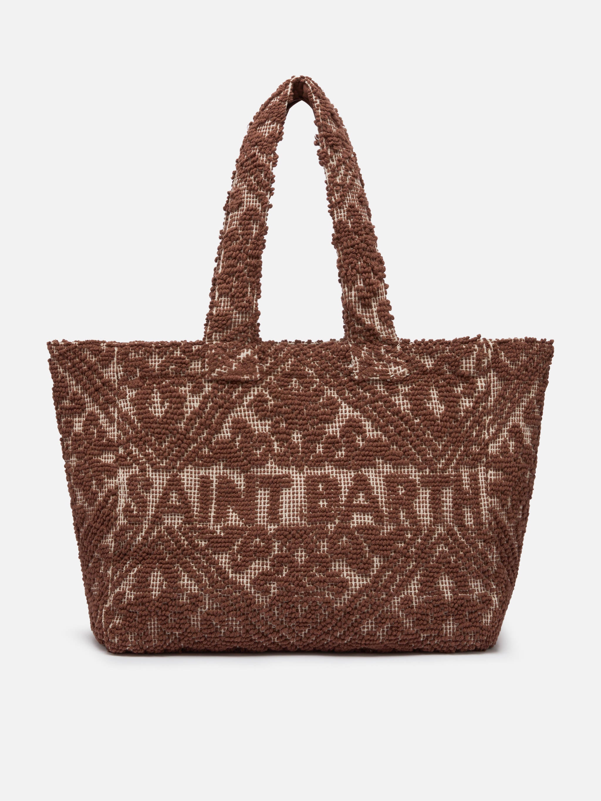 mc2-saint-barth-vanity-tufting-cotton-tote-bag-marrone-tufb0001 image 1