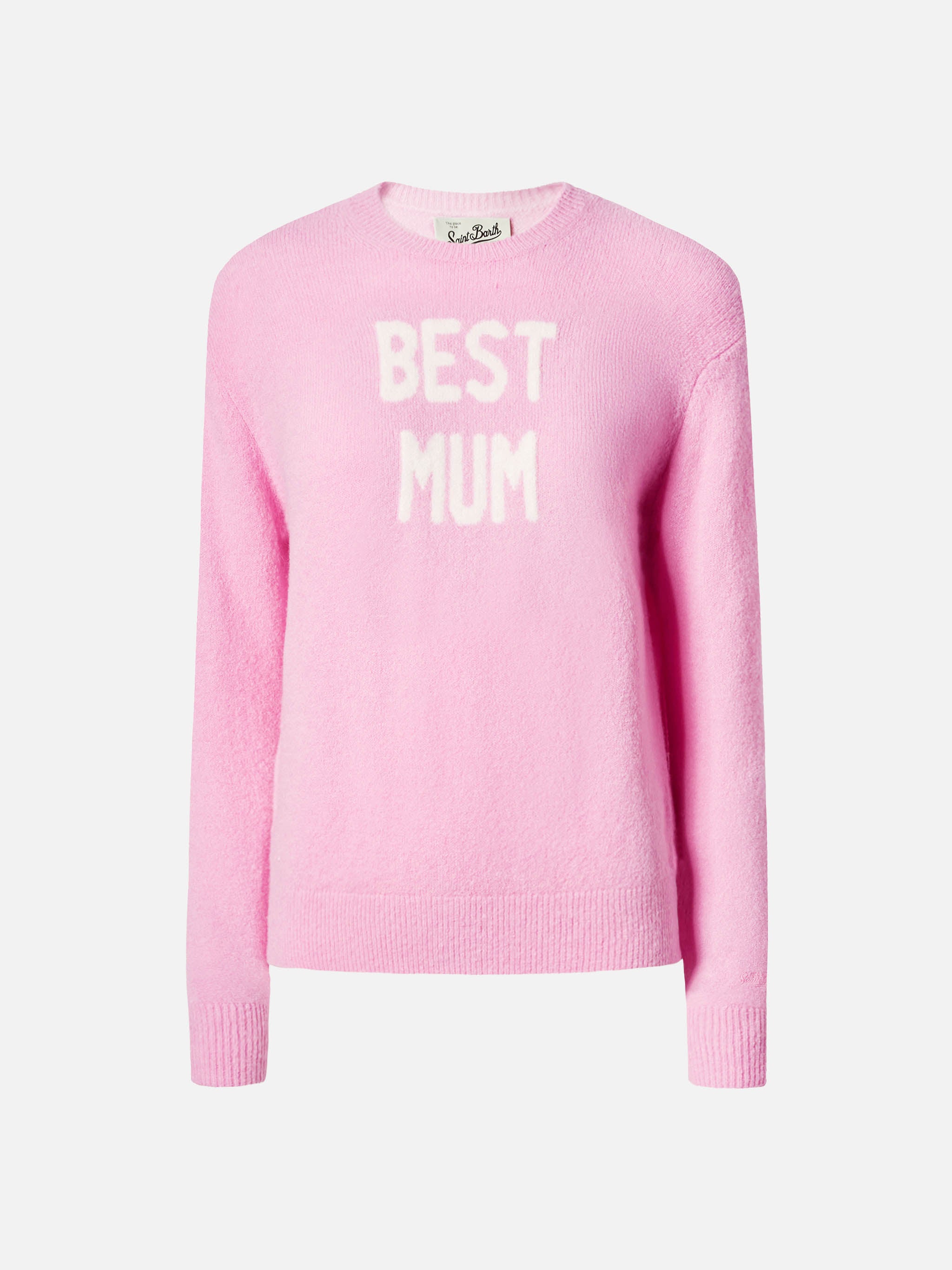 mc2-saint-barth-maglia-new-queen-best-mum-rosa-donna-lana-merino-alpaca image 3