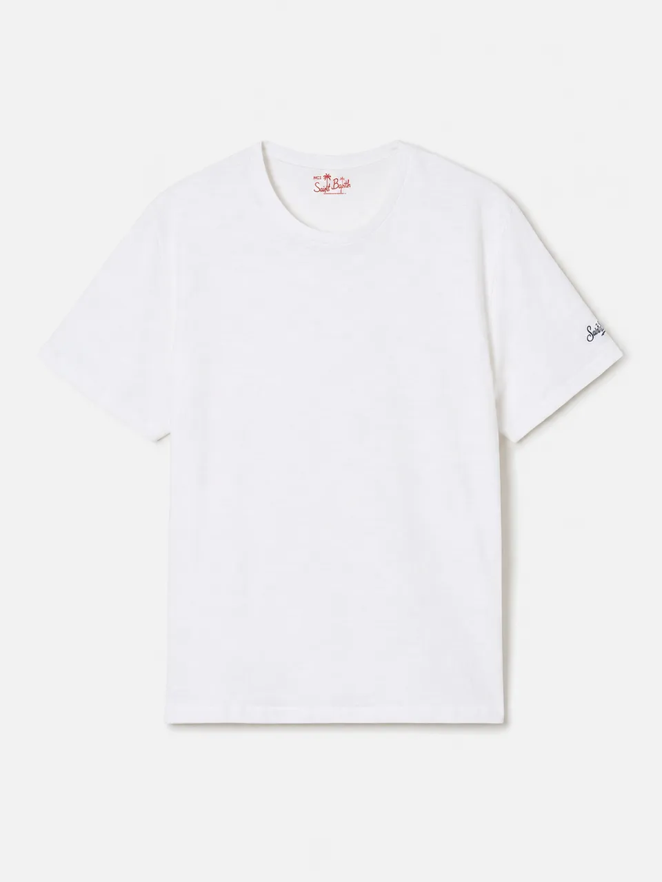 mc2-saint-barth-t-shirt-president-uomo-in-cotone-fiammato-bianco image 1