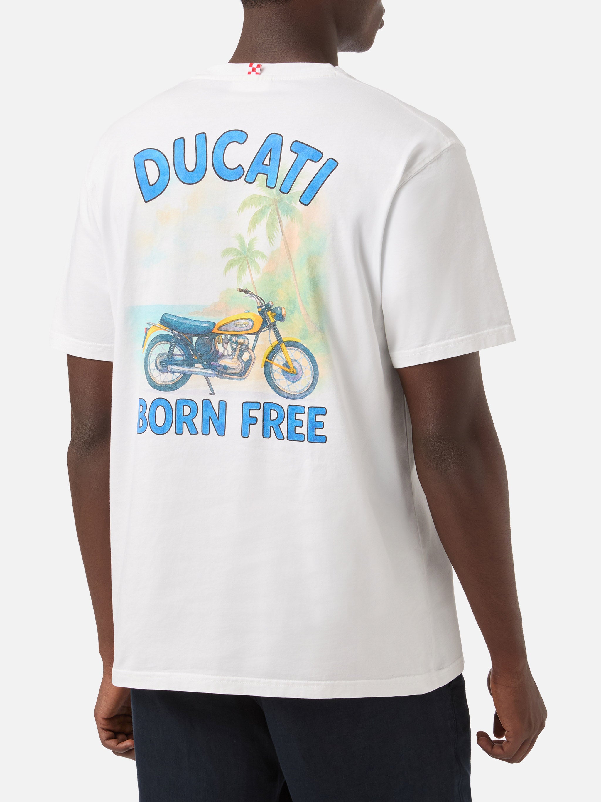 mc2-saint-barth-t-shirt-portland-bianca-con-stampa-ducati-born-free-edizione-spe image 4