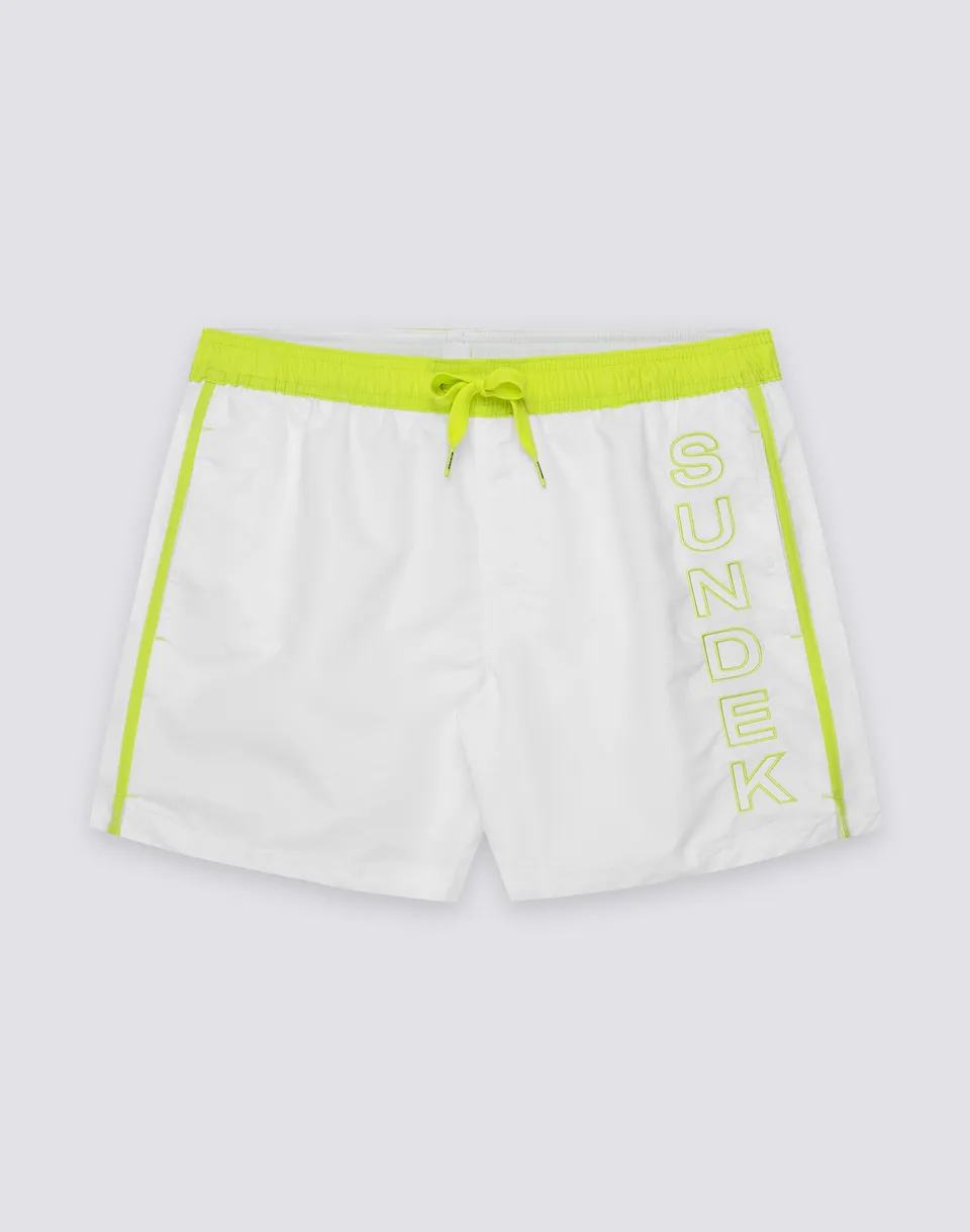 sundek-iconic-boardshort-uomo-corto-vita-elasticata-piping-contrasto image 1