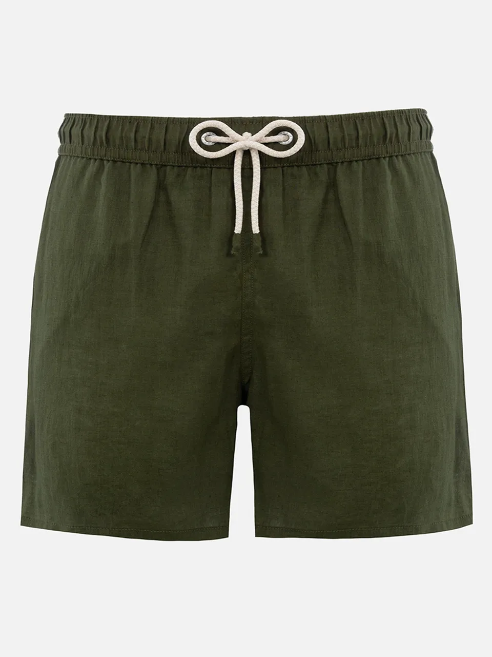 mc2-saint-barth-costume-mare-gustavia-in-lino-verde-militare-tinta-unita image 1