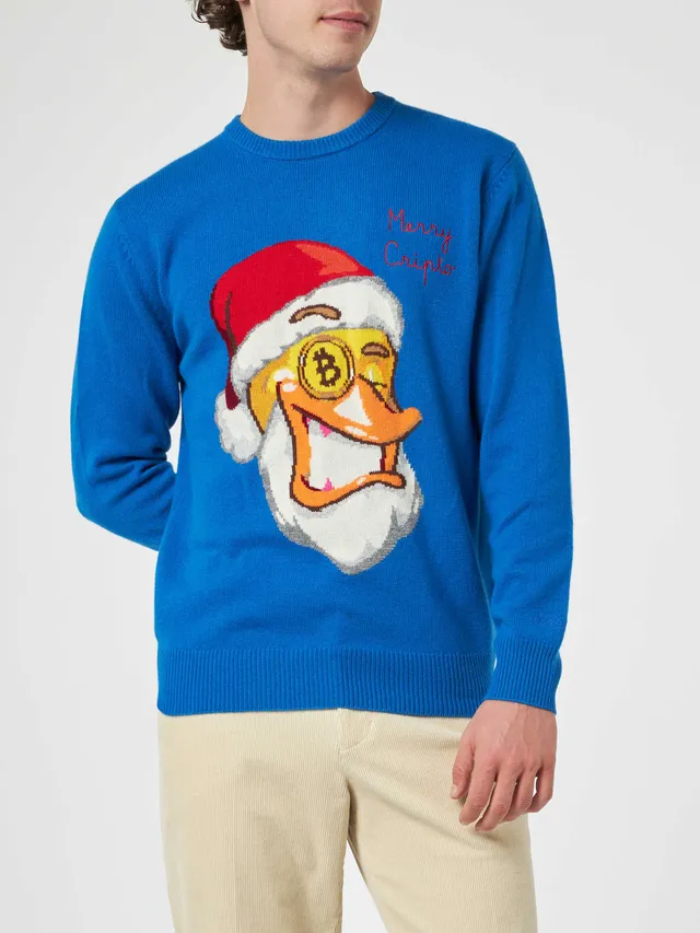 mc2-saint-barth-maglione-heron-uomo-girocollo-bluette-crypto-ducky-special-editi image 1