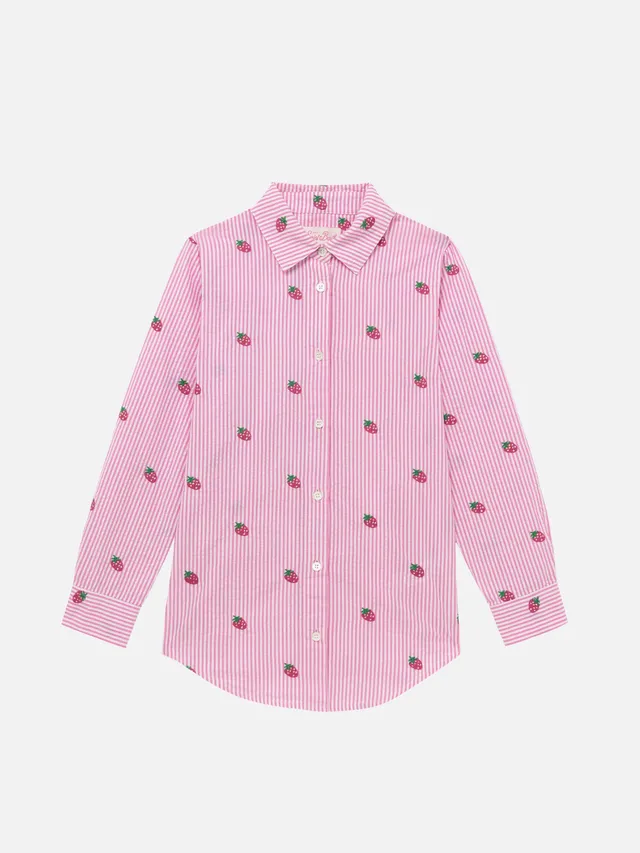 mc2-saint-barth-camicia-mini-brigitte-donna-seersucker-righe-rosa-fragole image 1