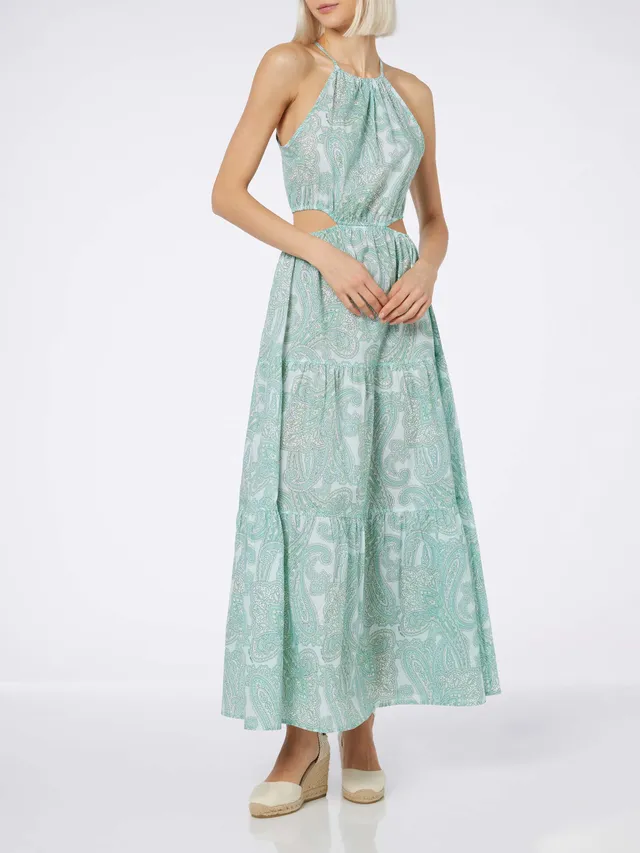 mc2-saint-barth-abito-kaby-lungo-stampa-paisley-verde-multicolor-donna image 1