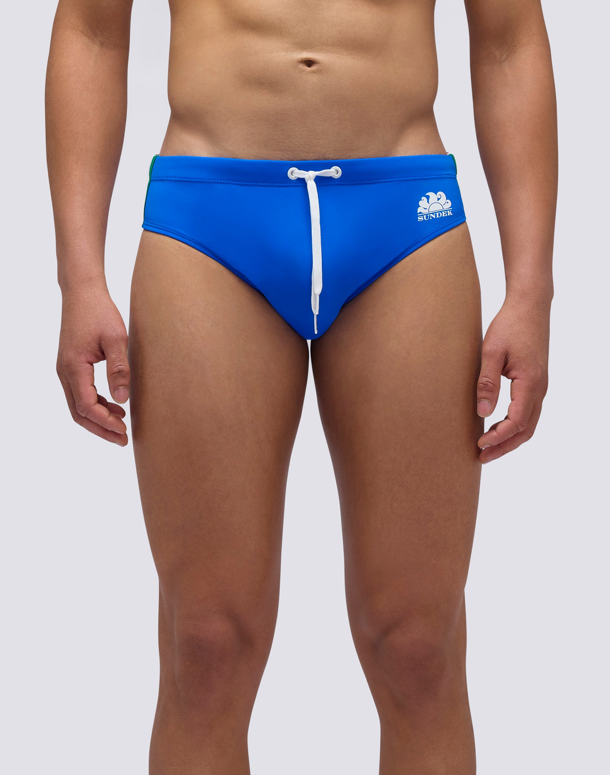 sundek-slip-mare-uomo-diwalter-tinta-unita-con-bande-laterali image 1