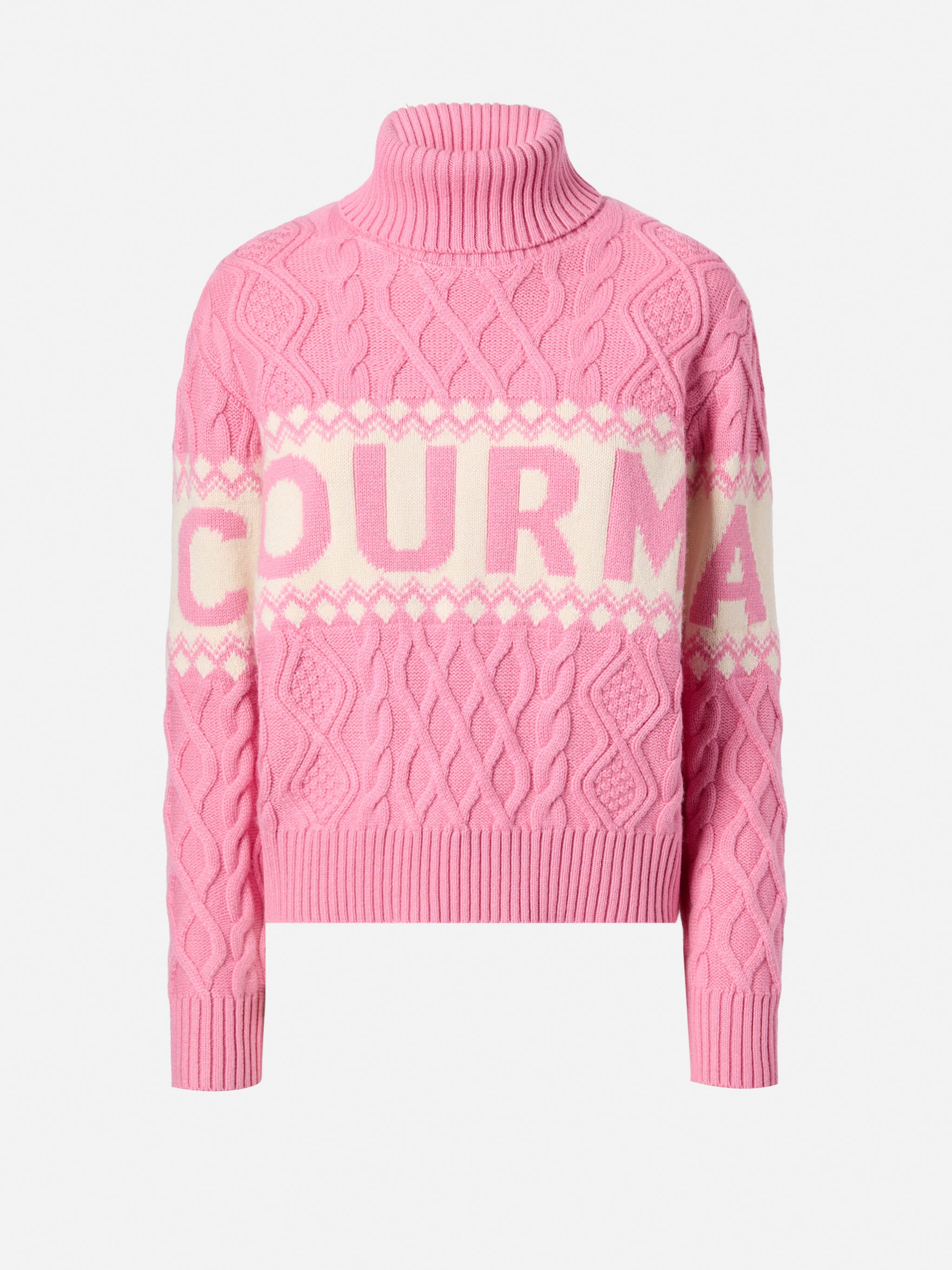 mc2-saint-barth-anton-maglione-a-mezzo-collo-jacquard-donna-rosa image 5