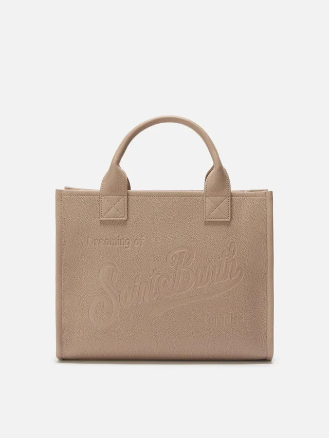 mc2-saint-barth-vanity-bag-large-borsa-a-spalla-in-pelle-martellata-nocciola-mod image 1