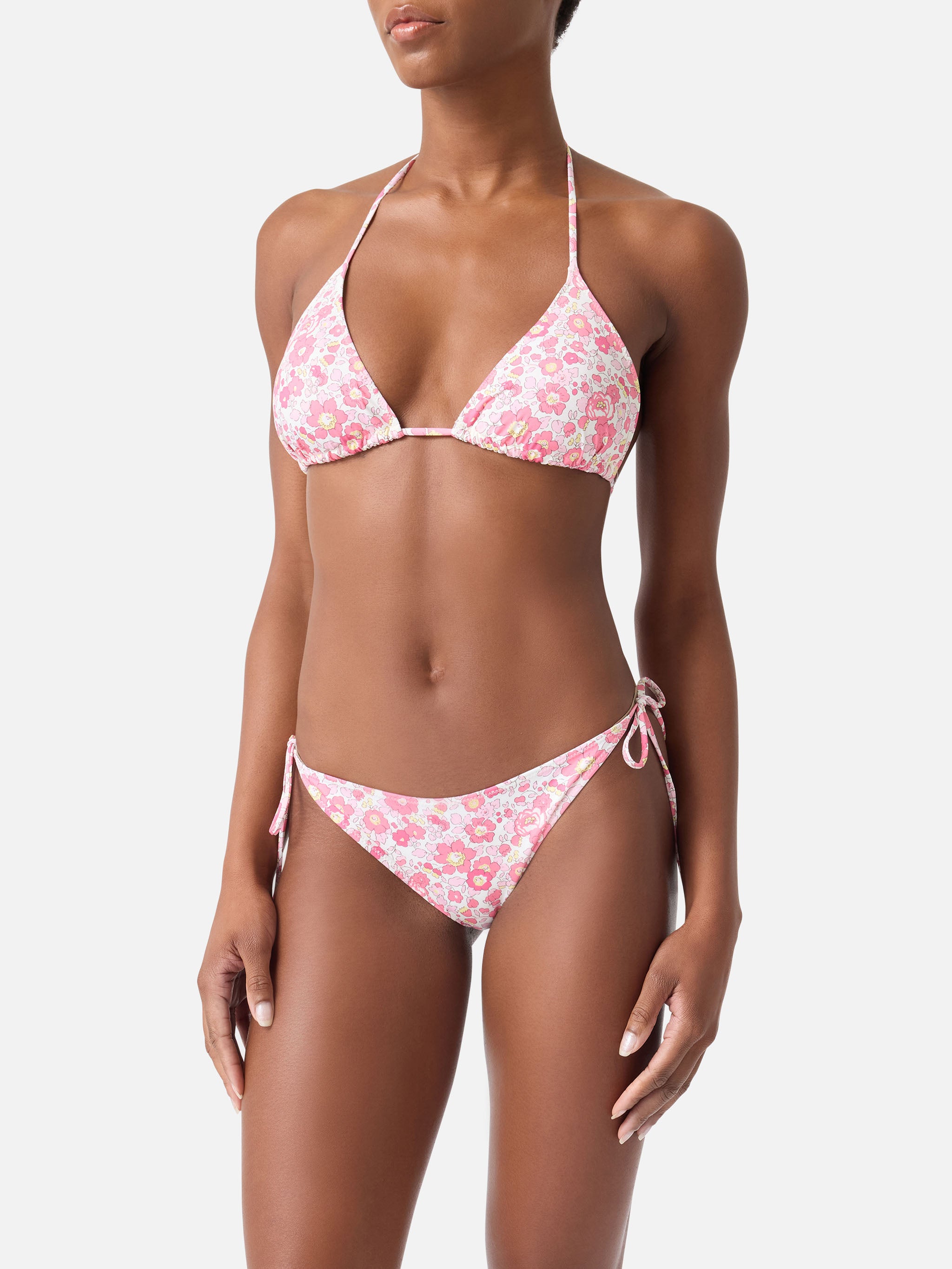 mc2-saint-barth-leah-virgo-bikini-donna-triangolo-tessuto-liberty-rosa image 2