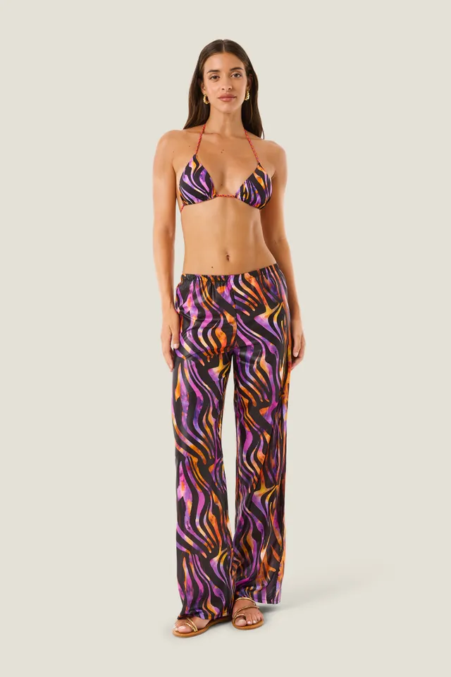 4giveness-pantalone-hypnotic-zebra-pantalone-cover-up-donna image 1