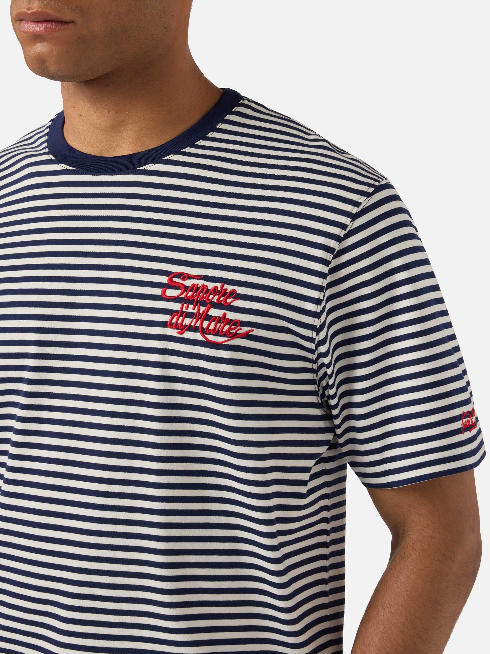 t-shirt-mc2-saint-barth-portofino-a-righe-blu-con-ricamo-sapore-di-mare-edizione image 2