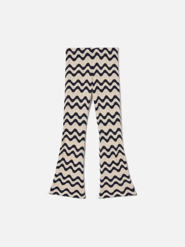 mc2-saint-barth-pantalone-gwenda-jr-in-maglia-raschel-misto-cotone-blu-e-avorio- image 1