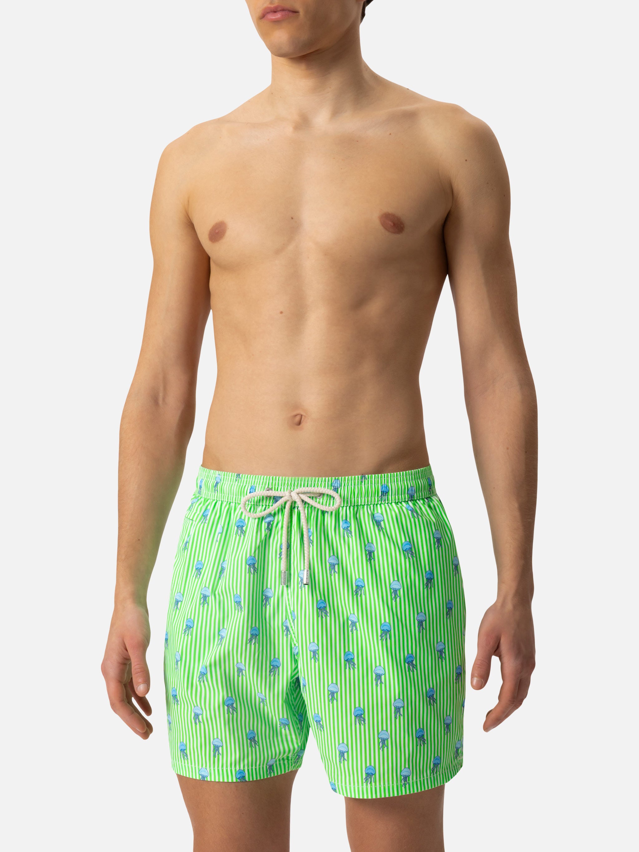 mc2-saint-barth-comfort-light-costume-mare-uomo-verde-fluo-stampa-meduse image 5