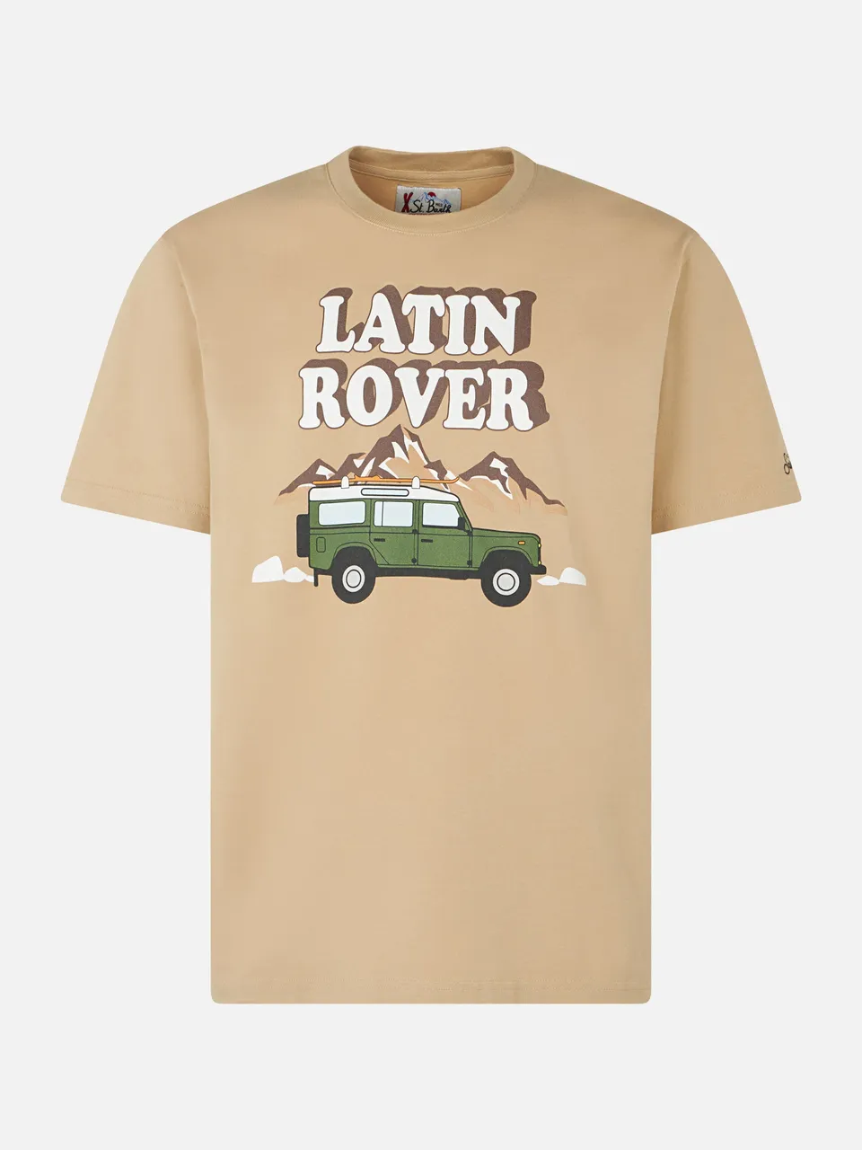 mc2-saint-barth-t-shirt-arnott-uomo-in-cotone-beige-con-stampa-latin-rover image 1