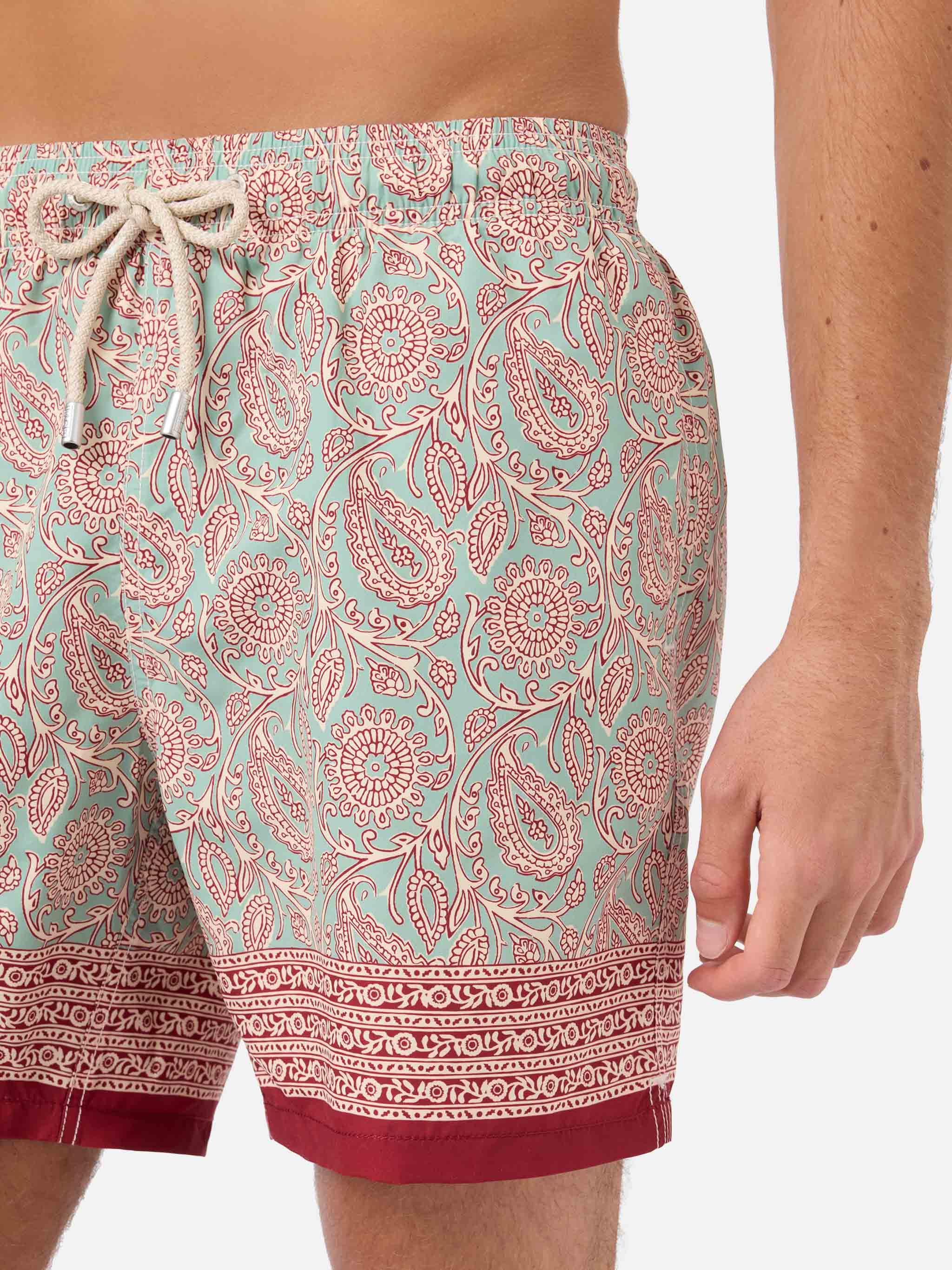 mc2-saint-barth-gustavia-costume-mare-uomo-verde-acqua-paisley-boxer image 4
