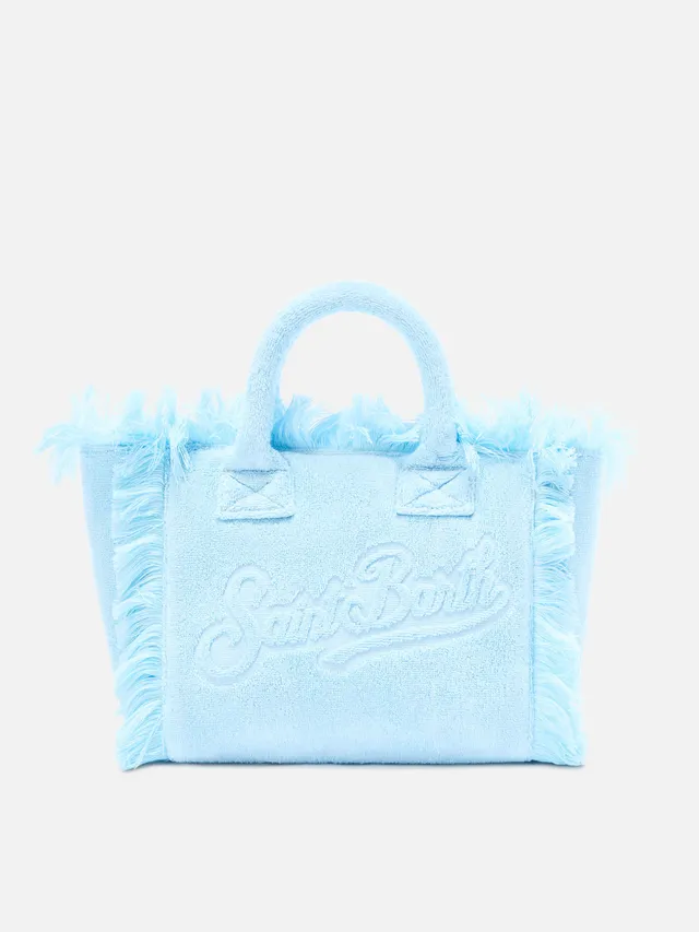 mc2-saint-barth-borsa-colette-in-tessuto-effetto-spugna-azzurro image 1