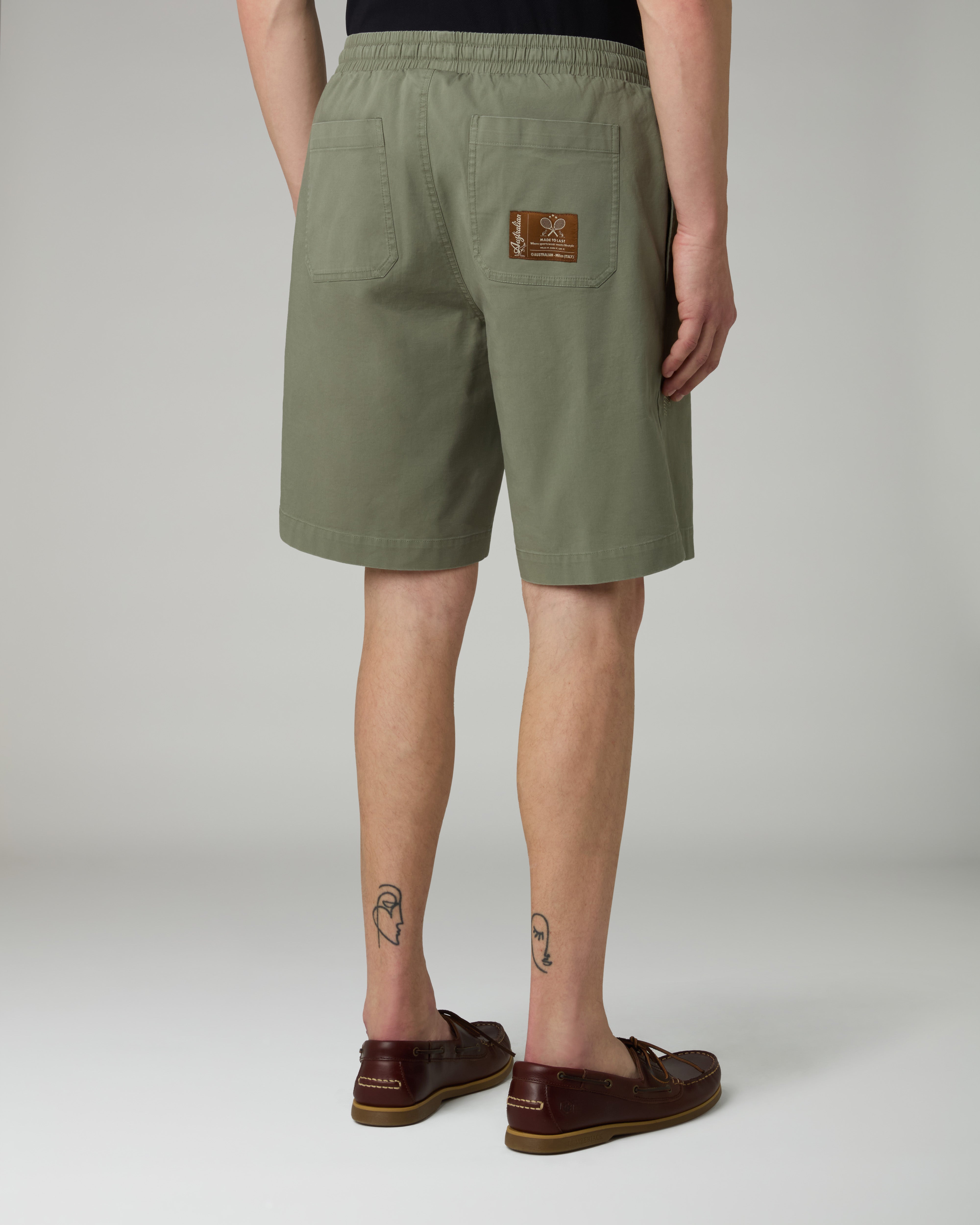 australian-doric-twill-short-bermuda-cotone-con-coulisse image 3