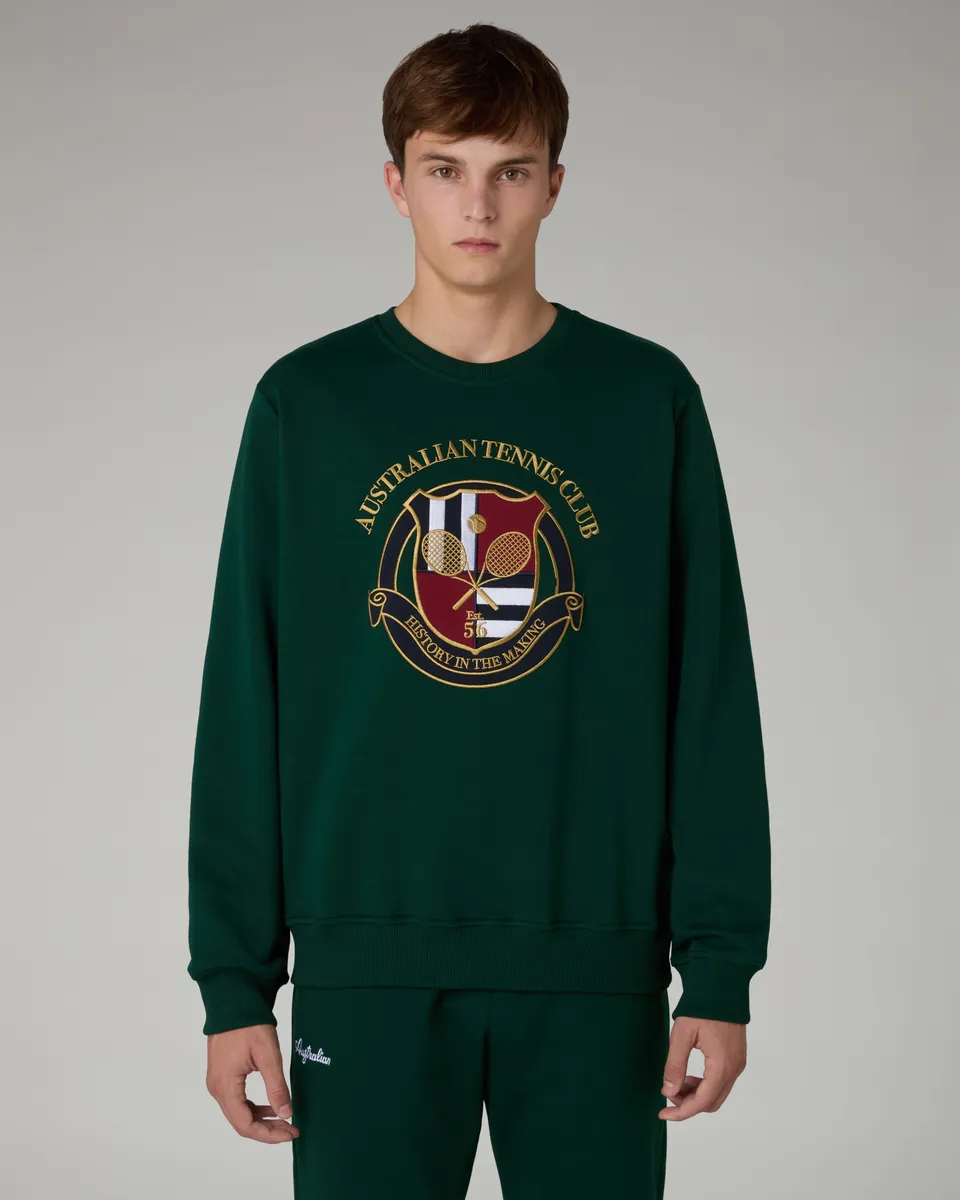 australian-tennis-club-crewneck-court-felpa-girocollo image 1